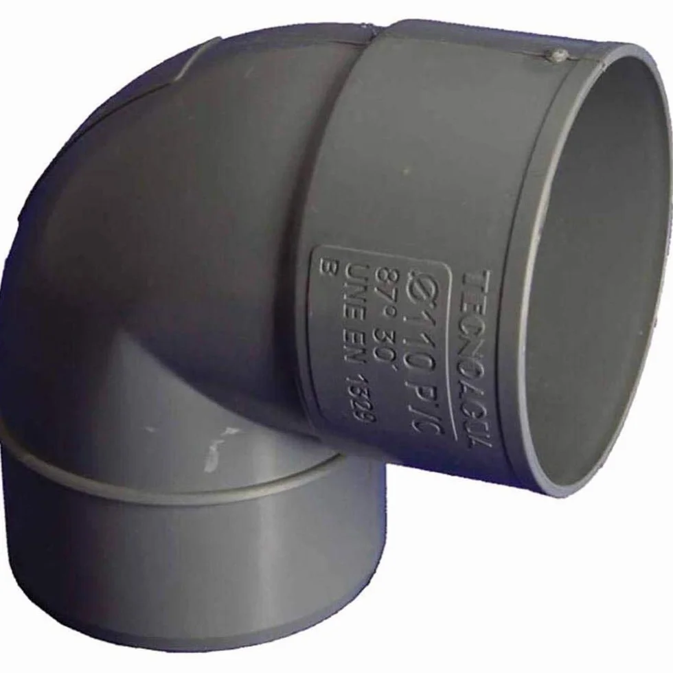 Codo Macho-Hembra PVC 87º Diámetro 200