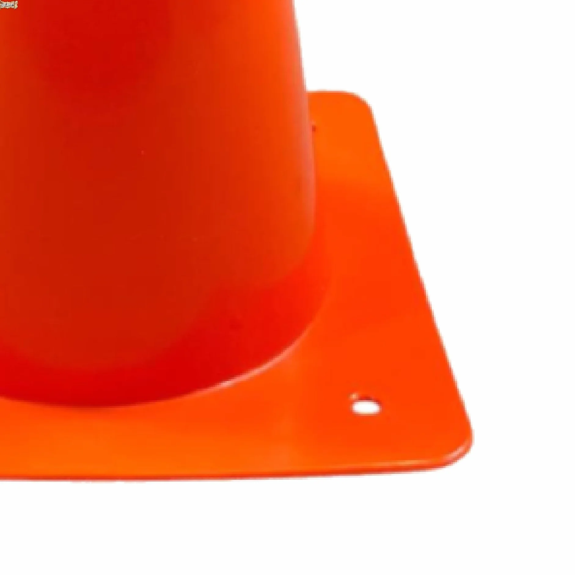 BricoLoco.com Cono señalización pequeño 30 cm. ¡PACK 4 uds.! Cono deportivo para deporte, slalom, entrenamiento, fútbol. Cono de tráfico naranja con banda reflectante (4)