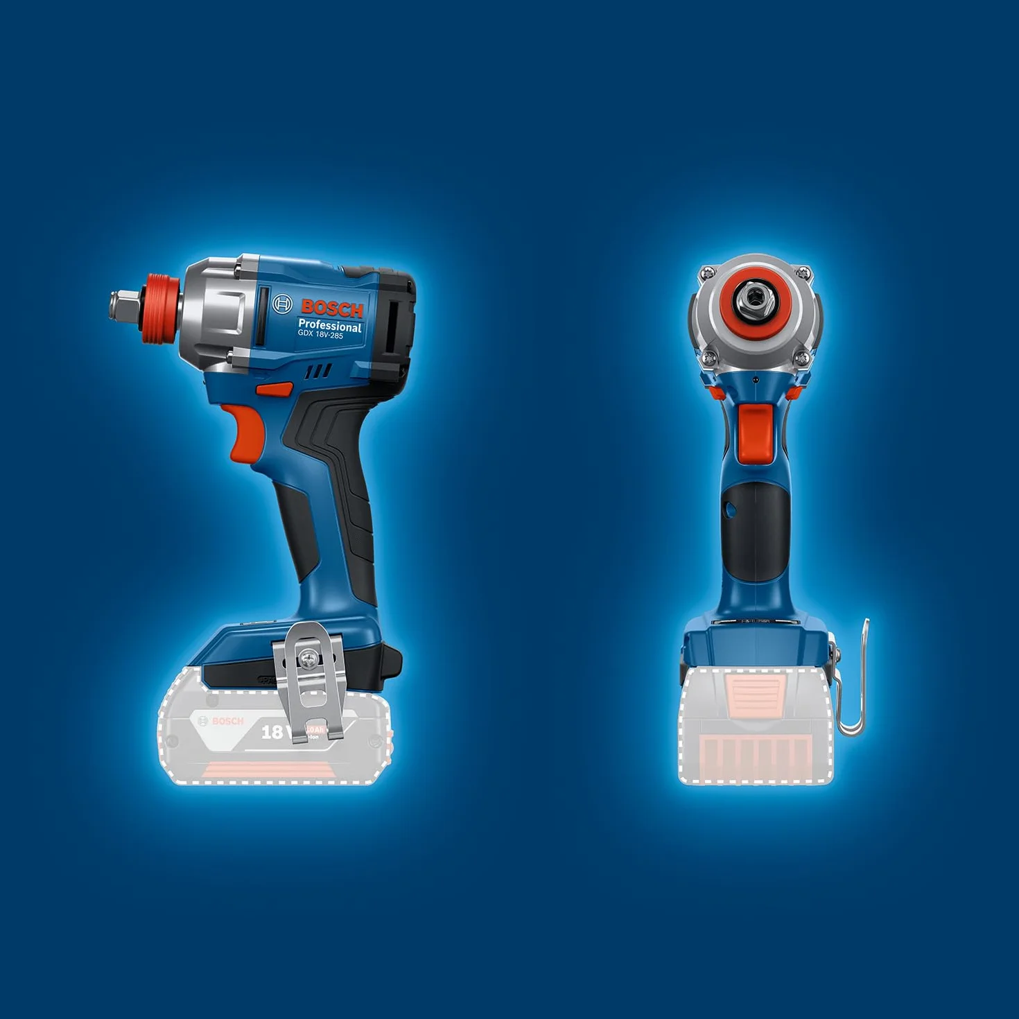 Bosch Professional 18V System atornillador de impacto a batería GDX 18V-285 (incl. L-BOXX, sin batería/cargador)