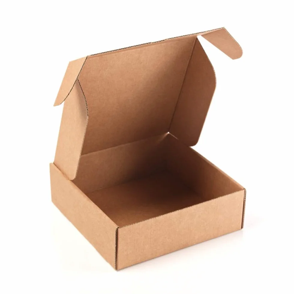 Cajas Cartón Kraft Automontables Doble Pared 13x15x4 cm Pack 20