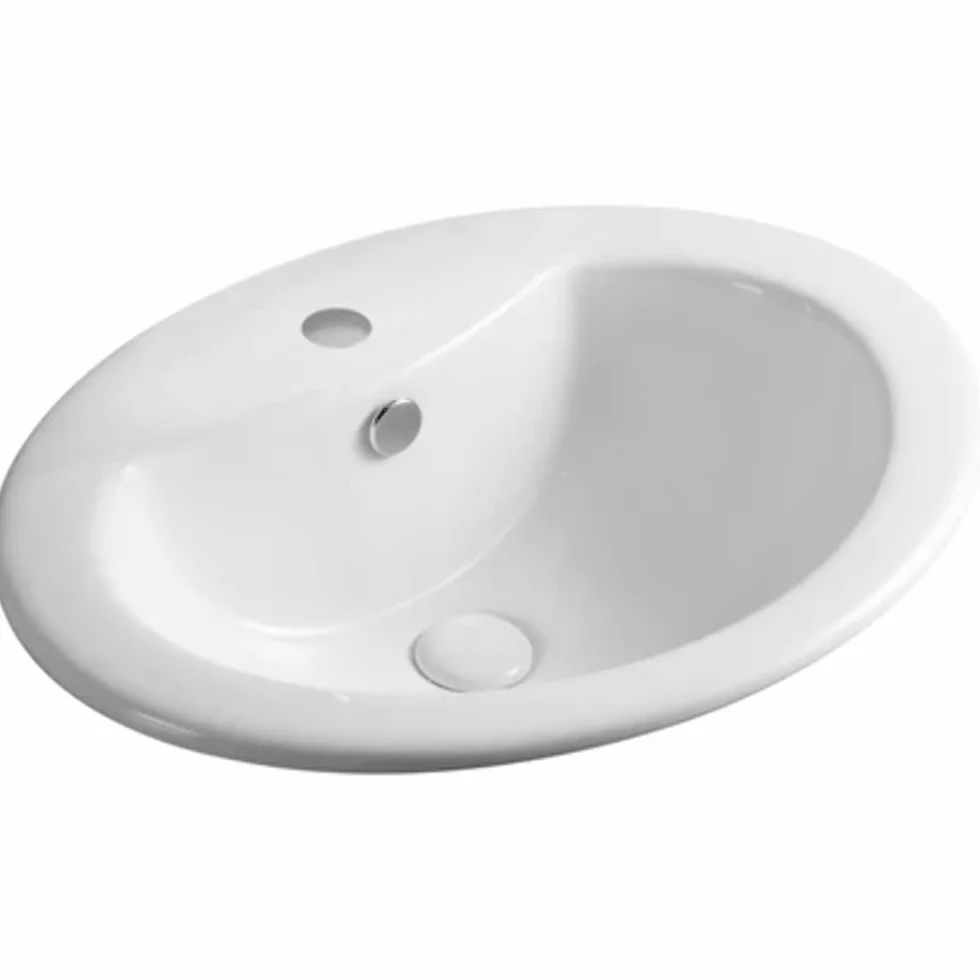 Lavabo sobre encimera con orificio grifo 56 x 46 cm – LS66