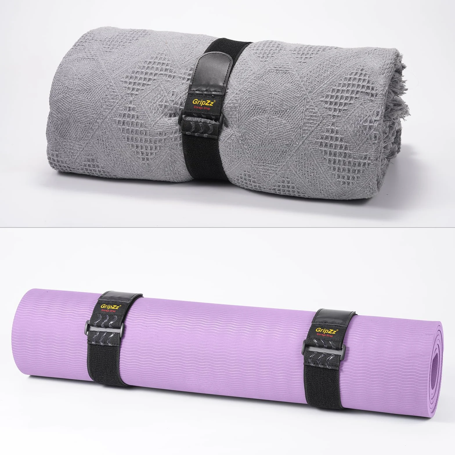 Bandas Elásticas con Hebilla 46 cm x 5 cm (pack de 5), Correas de Gancho y Bucle Ajustables y Reutilizables para Organizar Cables de Extensión, Mangueras, Bicicletas, Taller y garaje
