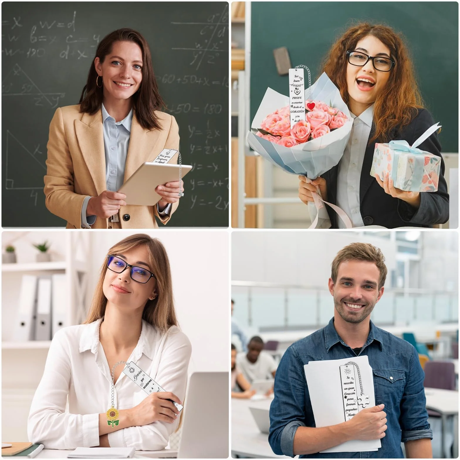 Marcapáginas Gracias Profe Regalo Profesora Infantil Primaria Detalle Fin de Curso