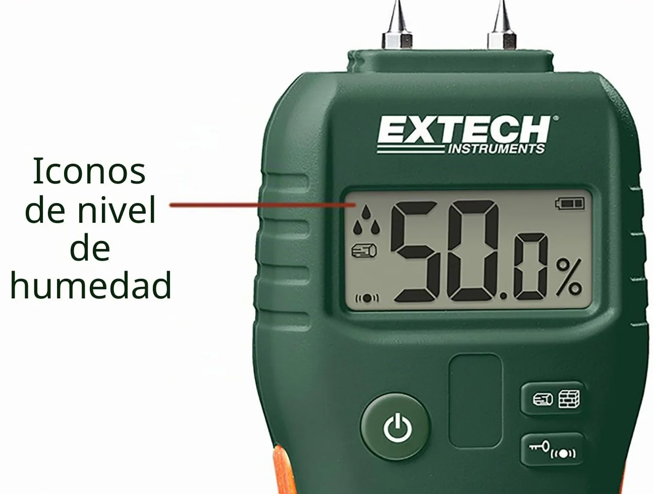 Extech MO55 Combinación de medidor de humedad con/sin agujas