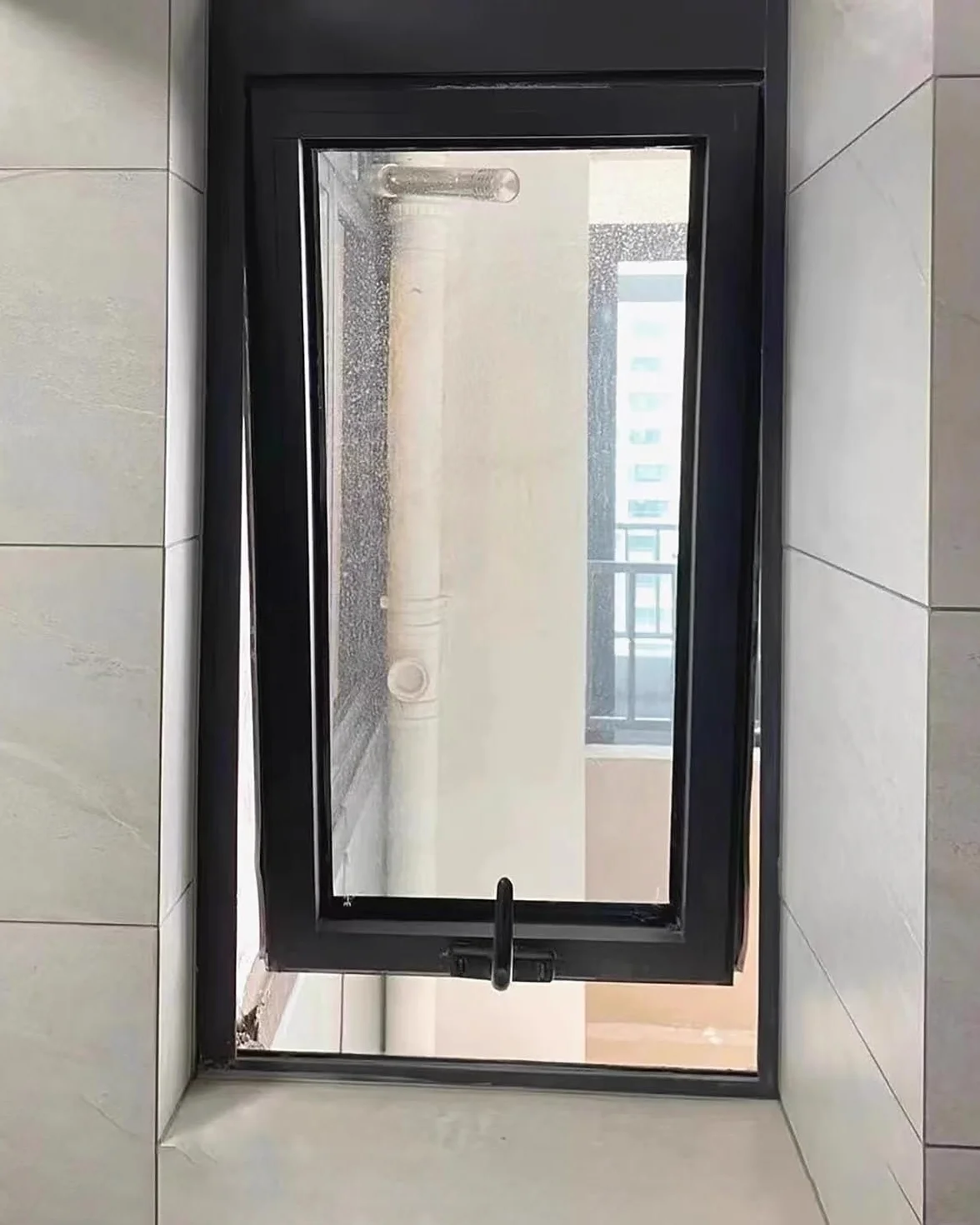 Ventana Ventana de Guillotina con Manija con Cerradura, Marco de Aluminio, Ventanas para Cobertizos, Ventanas de Vidrio Templado para El Hogar, Ventanas de Repuesto(30x60cm/12x24in)