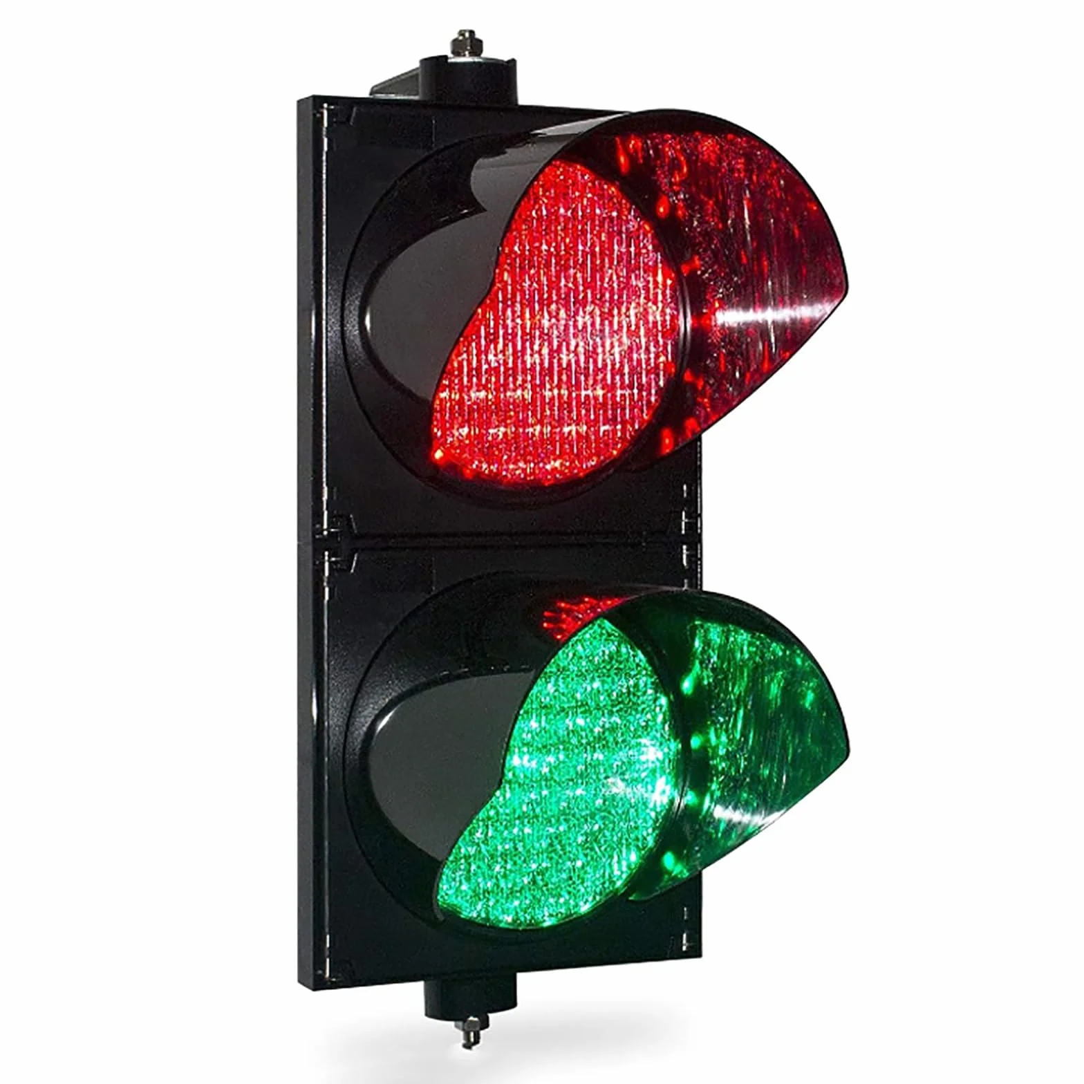 Semáforo LED Industrial 200mm Rojo/Verde DC12V DC24V AC220V Carcasa PC