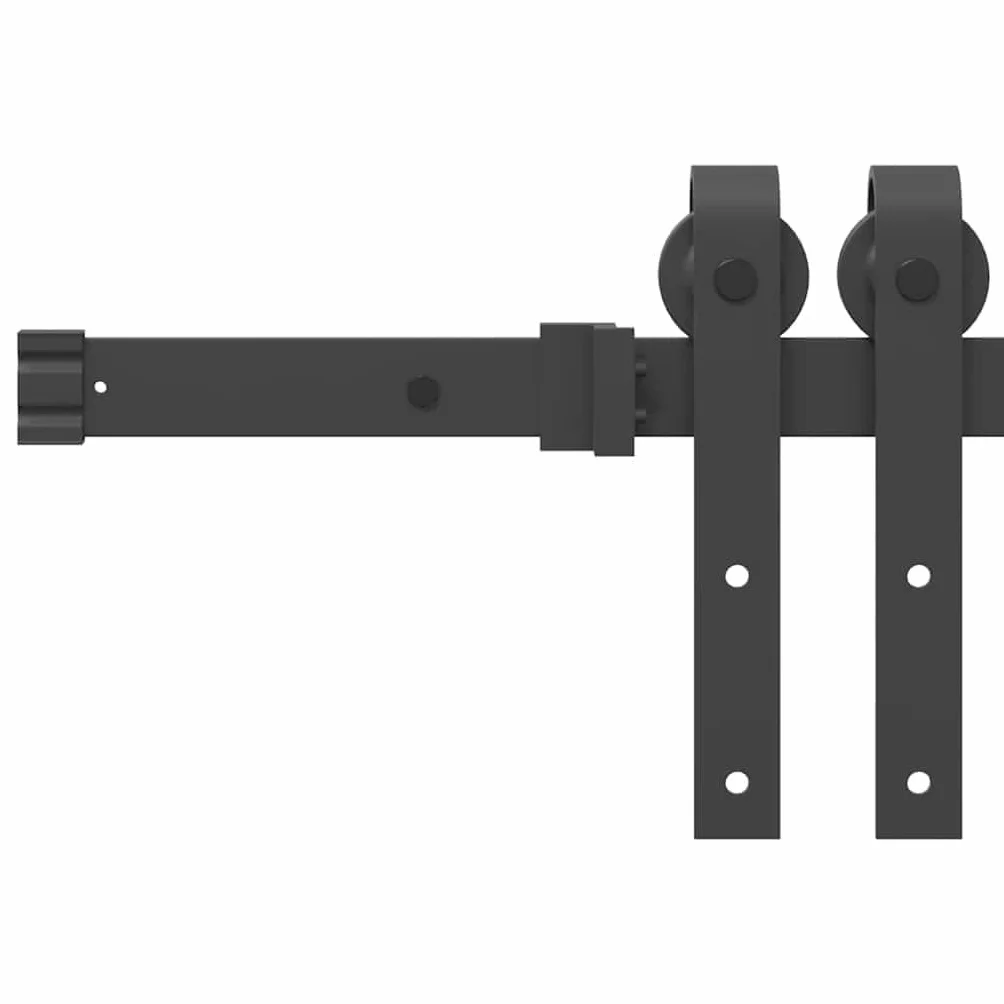 vidaXL Puerta Corredera ORKDAL y Negro 93 x 211 cm, Sala de Estar, Puerta corredera Moderna, Madera de Pino Duradera, Vidrio, Divisor Elegante, diseño contemporáneo