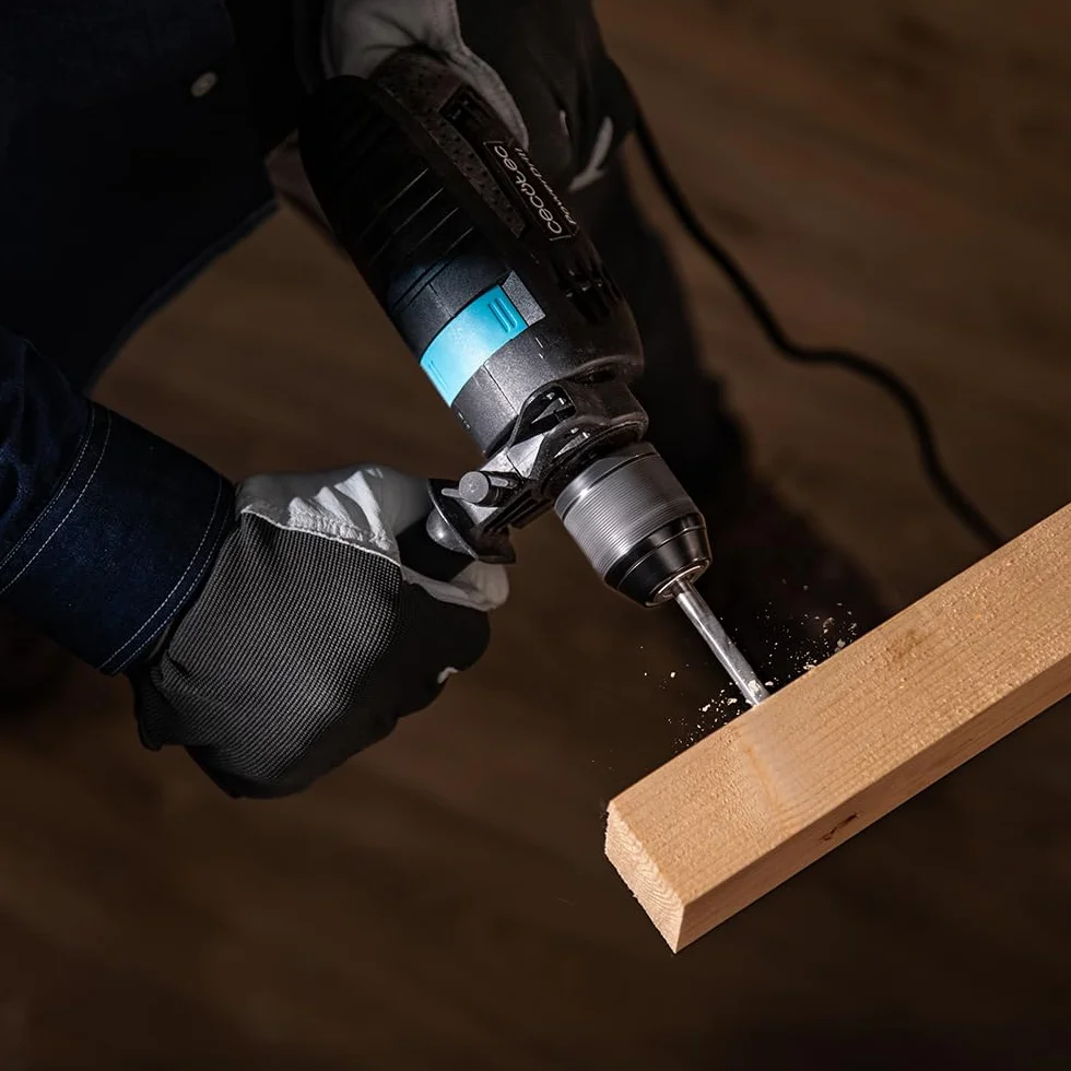 Cecotec Taladro Eléctrico Percutor PowerDrill 850 EasyAdjust. 850W, 46000 impactos por minuto, 4800 rpm, Cable extralargo 3m, Mandril portabrocas sin llave 13mm diámetro, Totalmente equipado