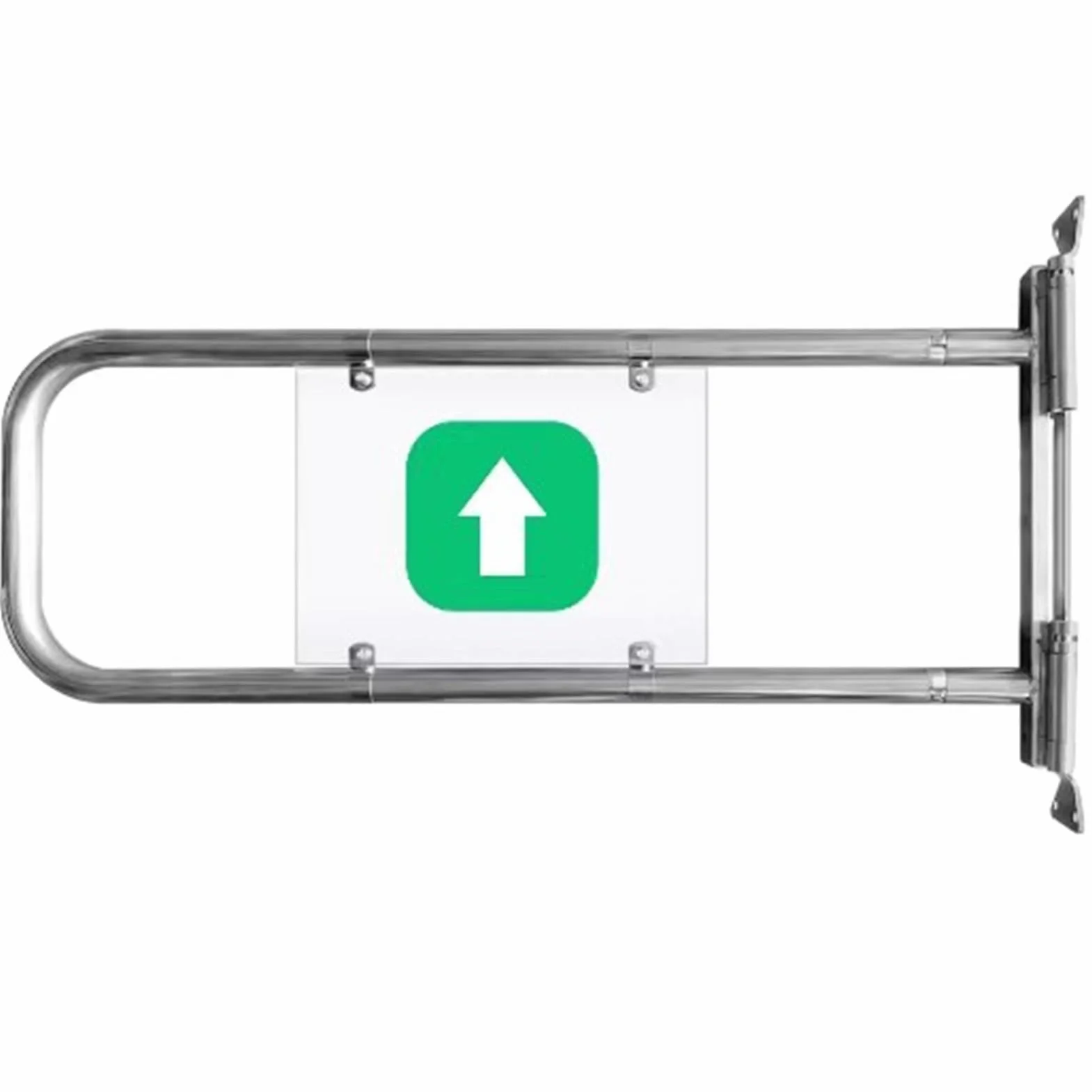 Puerta de seguridad de entrada de acero inoxidable con resorte, puerta de acceso peatonal de 1 vía, puerta batiente de supermercado, barrera de mostrador, 55 cm