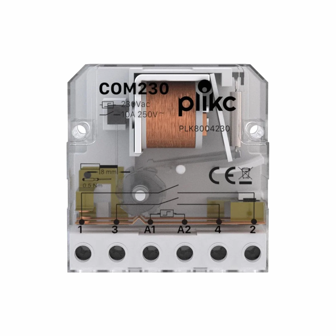 Relé electromecánico por impulsos (interruptor 230V)