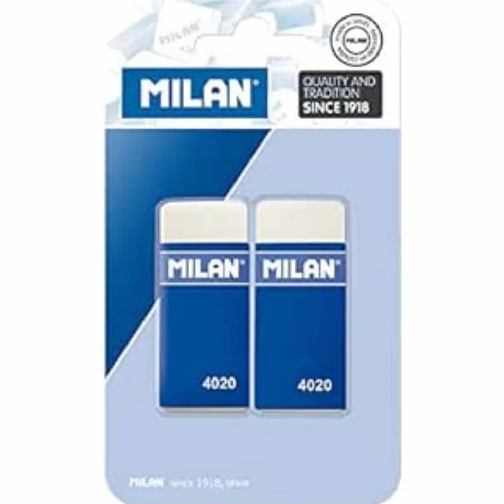 MILAN BMM9232 Pack de 2 gomas de borrar
