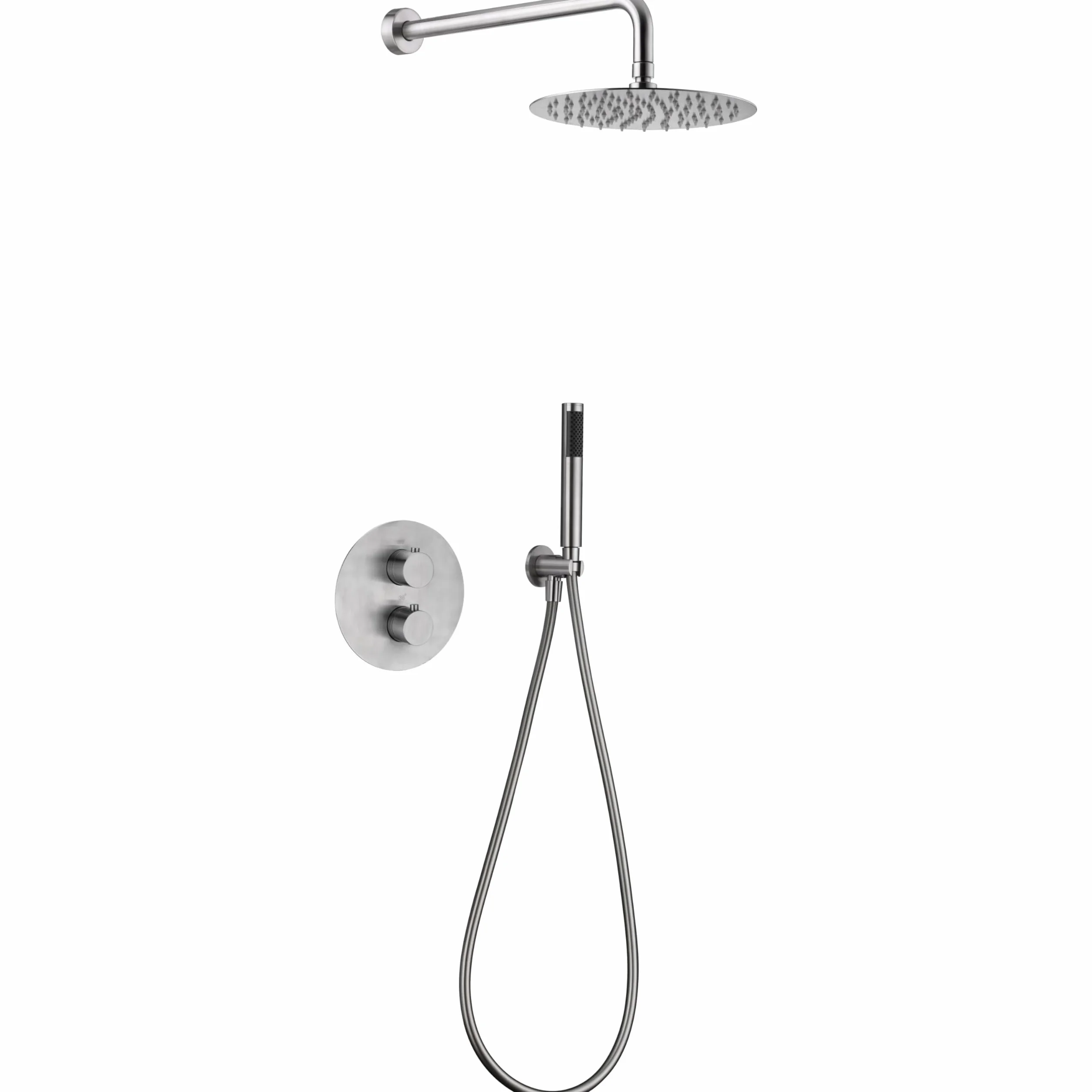 IMEX GTK034 MOSCU Conjunto de Ducha Empotrado Termóstatico Acero