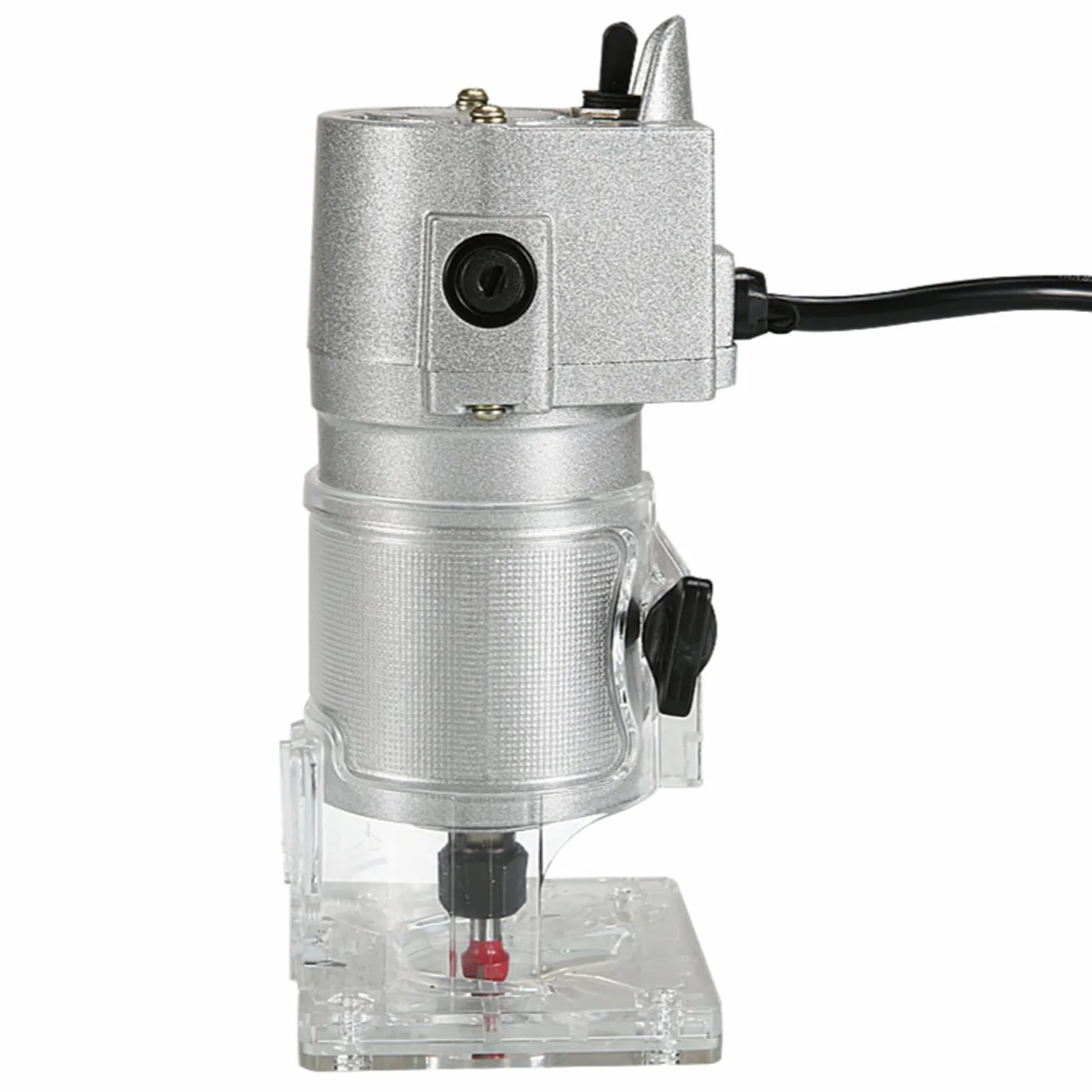 Fresadora de Madera Rebajadora Eléctrica, Máquina cortadora de aluminio de 800 W, máquina ranuradora de fresado de madera eléctrica, máquina de grabado for carpintería para la Decoración de Bricolaje