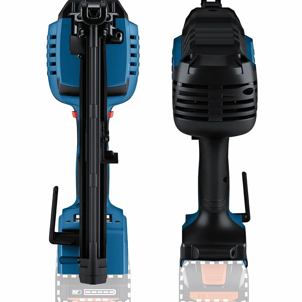 Bosch Professional 18V System clavadora madera batería GNH 18V-64-2 M (modo disparo impacto simple, apto para clavos: 32-64 mm, 1,8 mm y ángulo clavado de 20°, sin baterías ni cargador)