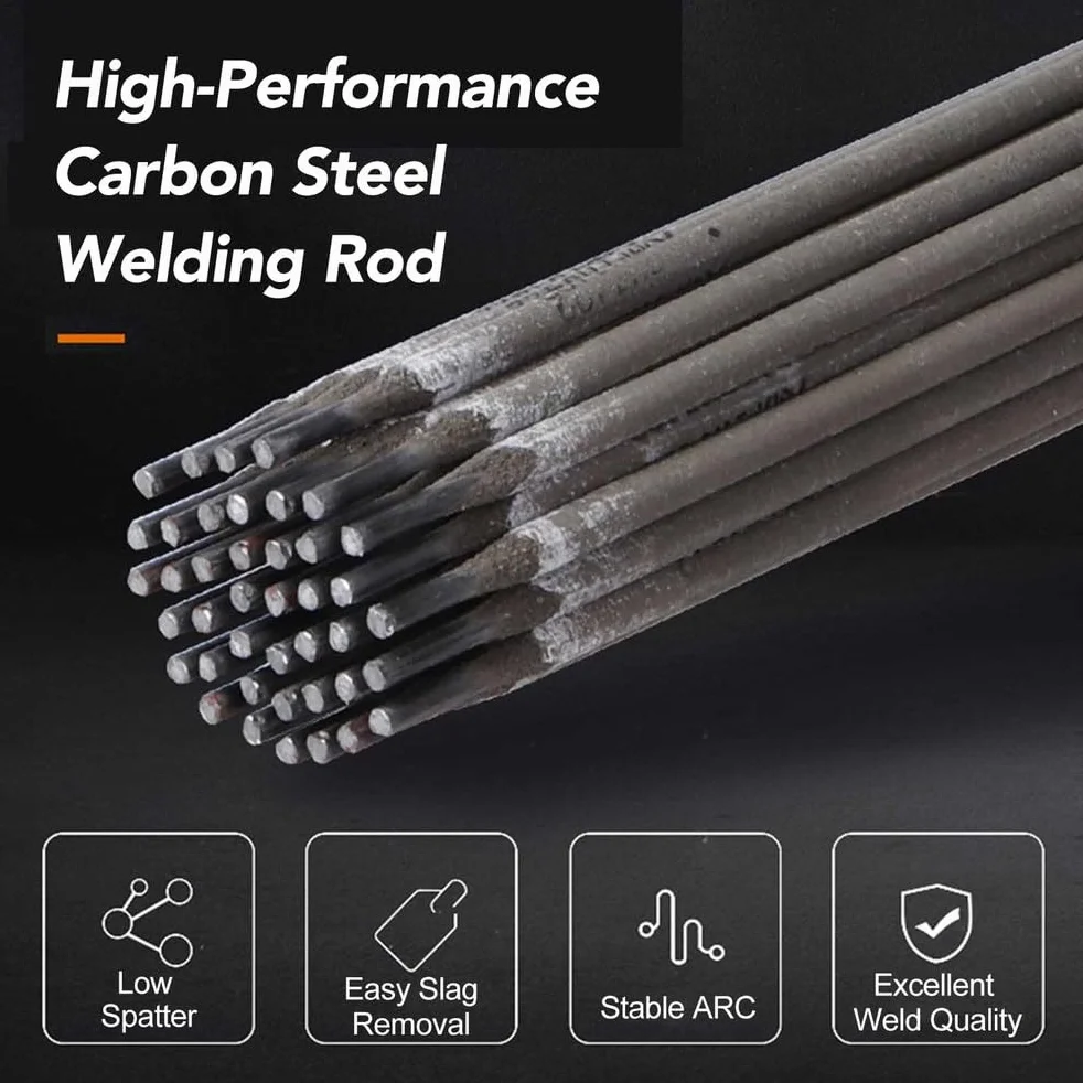 Electrodos De Soldadura E6011 De Acero Macizo De 1 Kg. Alta Potencia De Arco Y Penetración Profunda. Excelentes para Soldadura De Raíz Y Cordón En Tuberías,Diameter 3.2mm