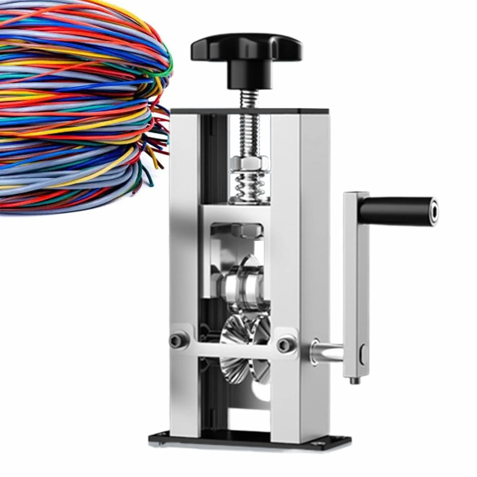 Pelacables automático, pelador de cables manual/eléctrico, pelador de | cables de 1 a 25 mm con manivela de mano o taladro para hombres, mujeres y profesionales