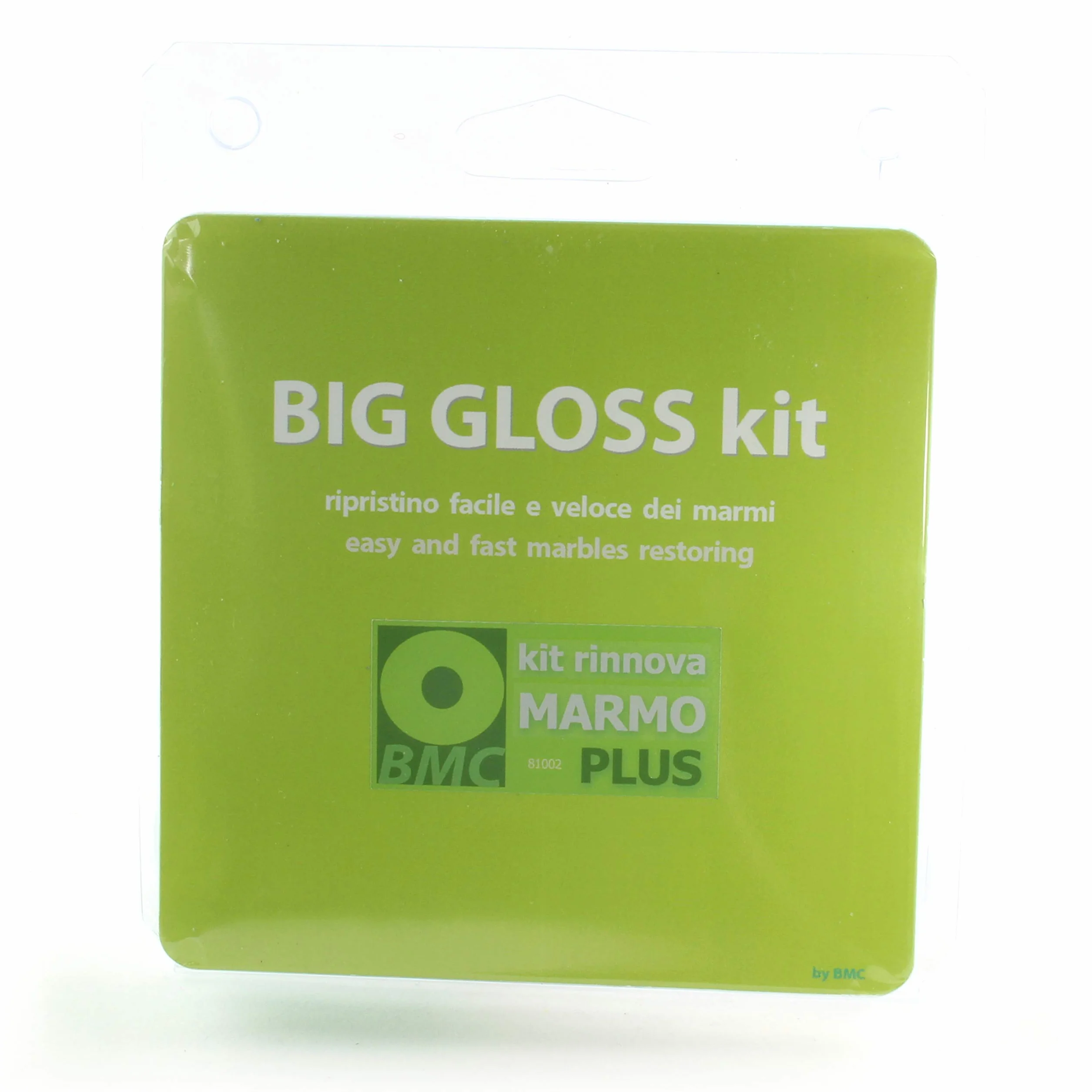 RENUEVA MARMOL PLUS kit para eliminar opacidad, arañazos, corrosiones y rehacer el pulido de mármol con alto contenido de carbonato y travertino