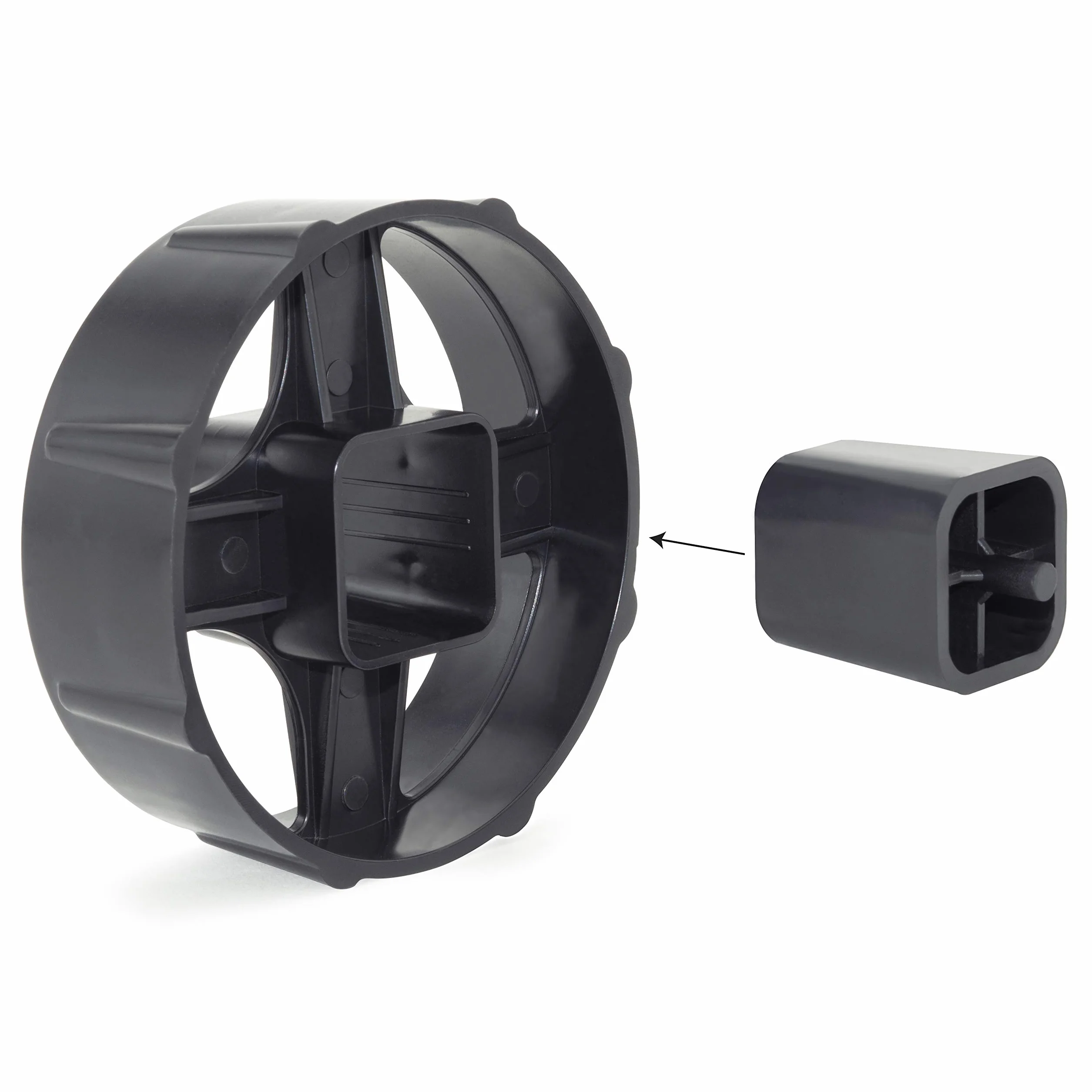 Rapesco 1639 Dispensador de Cinta Adhesiva Profesional 500, Negro