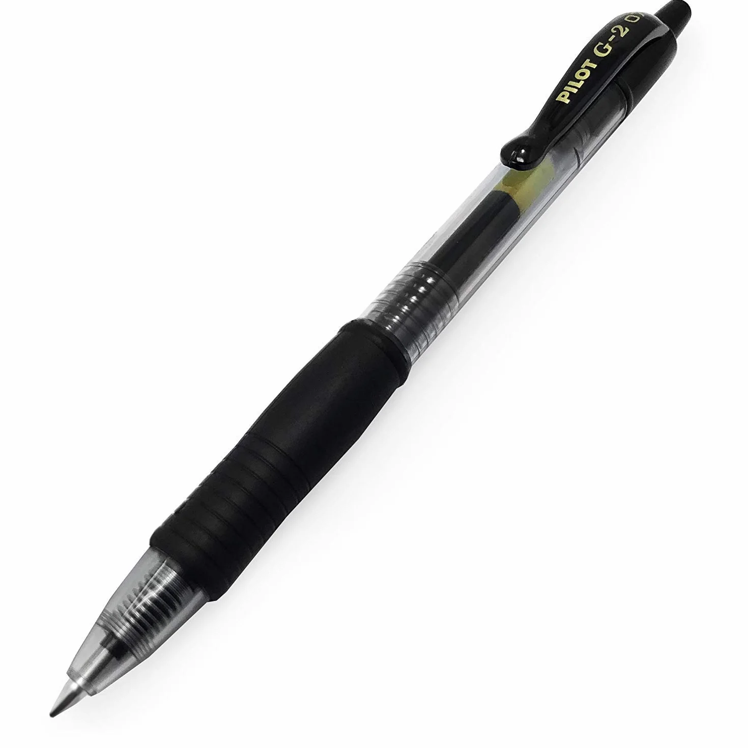 PILOT G2 Plus Bolígrafos Roller Tinta Gel Retráctiles Recargables Punta Media 4 Colores Negro Azul Rojo Verde