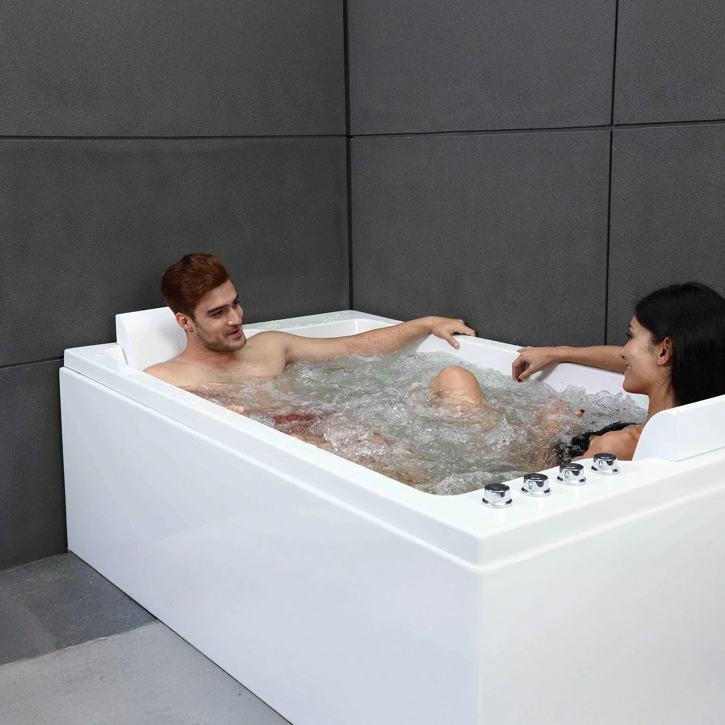 CETANA Duo Wave - Bañera de hidromasaje Doble L. 170 x l. 100 cm, by SPALINA