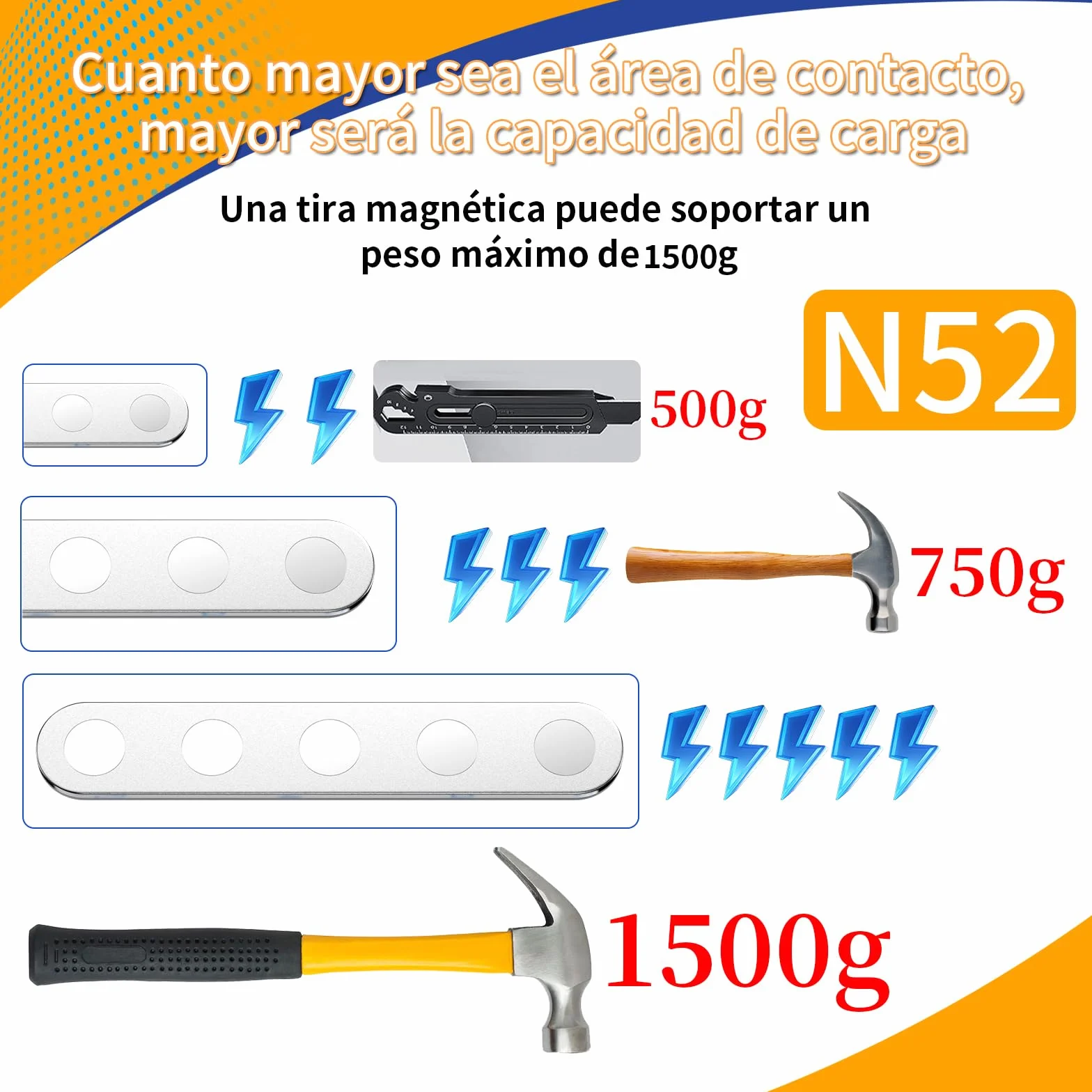 Imanes Adhesivos Neodimio N52 12 Piezas 1500G para Refrigerador