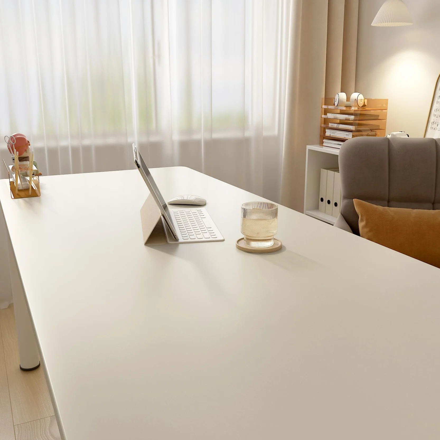 Livelynine Papel Adhesivo para Muebles Beige Mate 40CMx10M Vinilo Adhesivo Cocina Beige Liso Lavable Papel Autoadhesivo Pared Baño Dormitorio Vinilos Adhesivos para Puertas de Armario Papeles Pintados