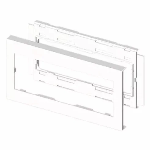 Unex 73642-2 - Marco para mecanismo pvc 90x276mm u24x blanco nieve