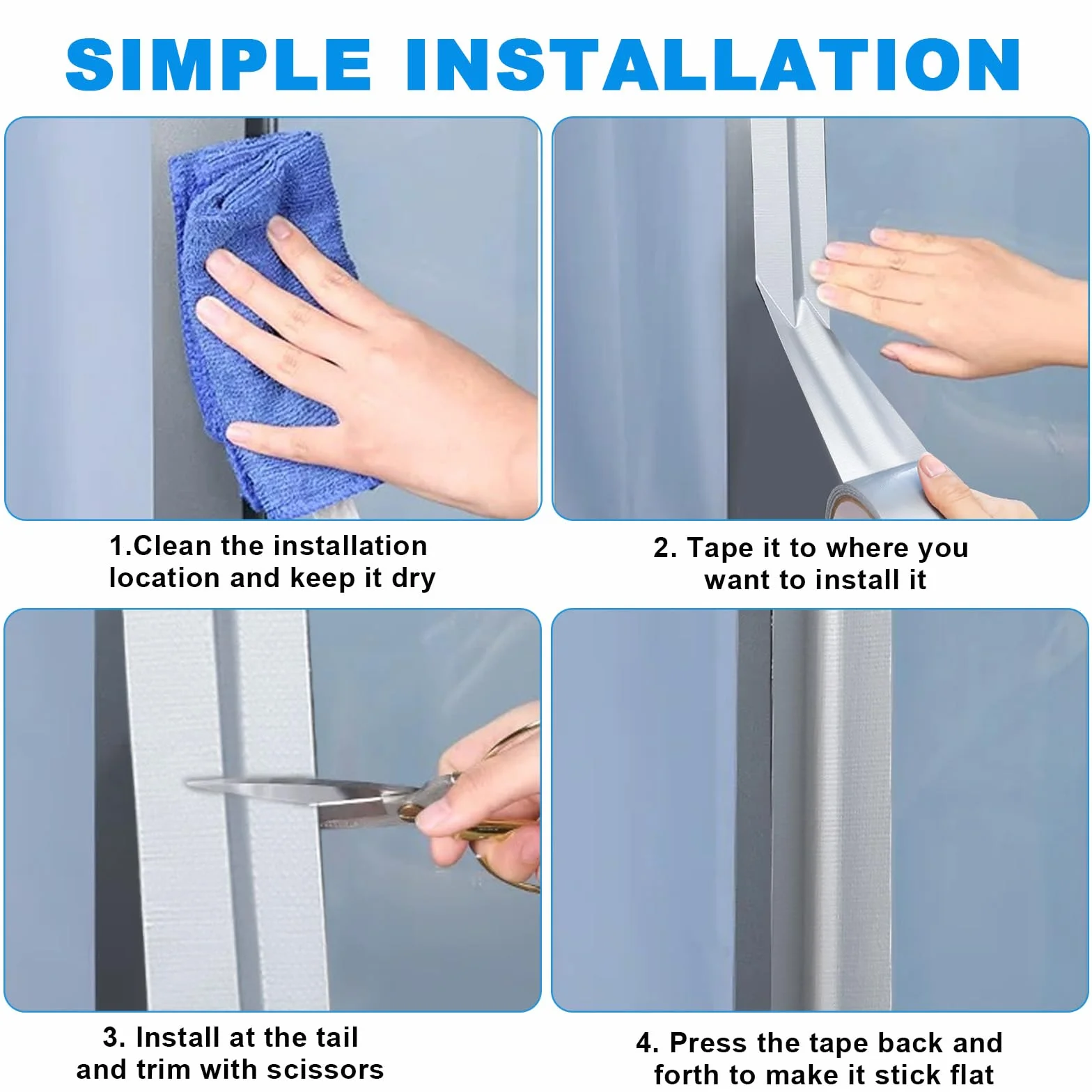 3 rollos de cinta adhesiva de barrera de vapor, 5 mm x 20 m, lámina de barrera de vapor para techo, autoadhesiva, de aluminio, resistente al desgarro para una adhesión duradera al aire y al viento