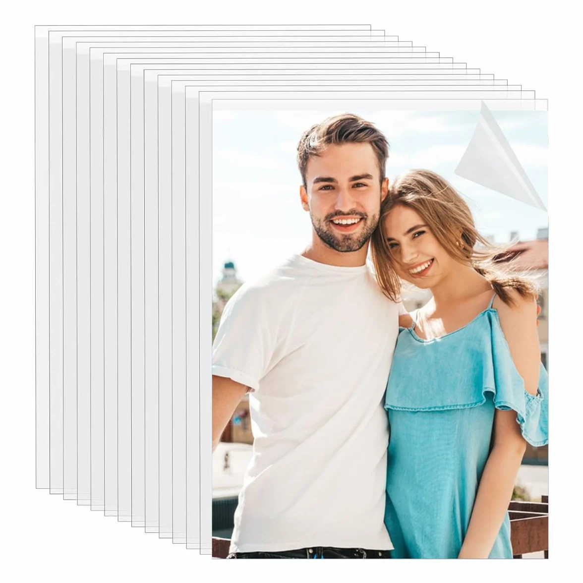 Láminas Laminadas en Frío 300x212 mm transparentes impermeables autoadhesivas 25 Piezas