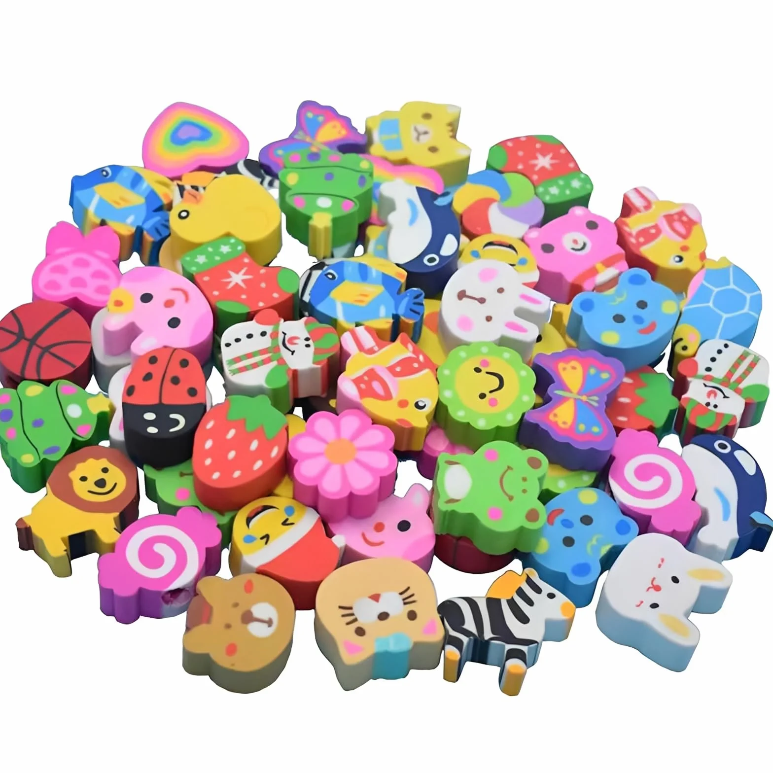 Gomas de Borrar Divertidas para Niños, Mini Gomas Kawaii con Caja, Borradores de Lápiz, Regalos Escolares