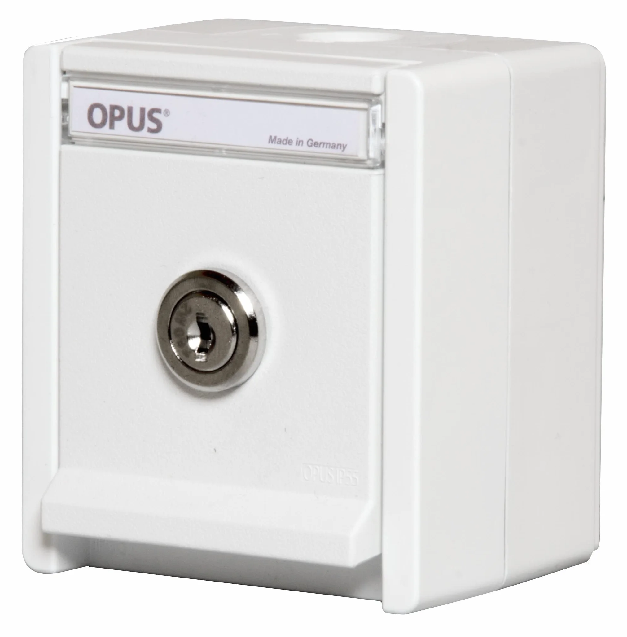 OPUS® RESIST - Toma de corriente con protección de contacto (1 compartimento, cierre con cierre), color blanco puro