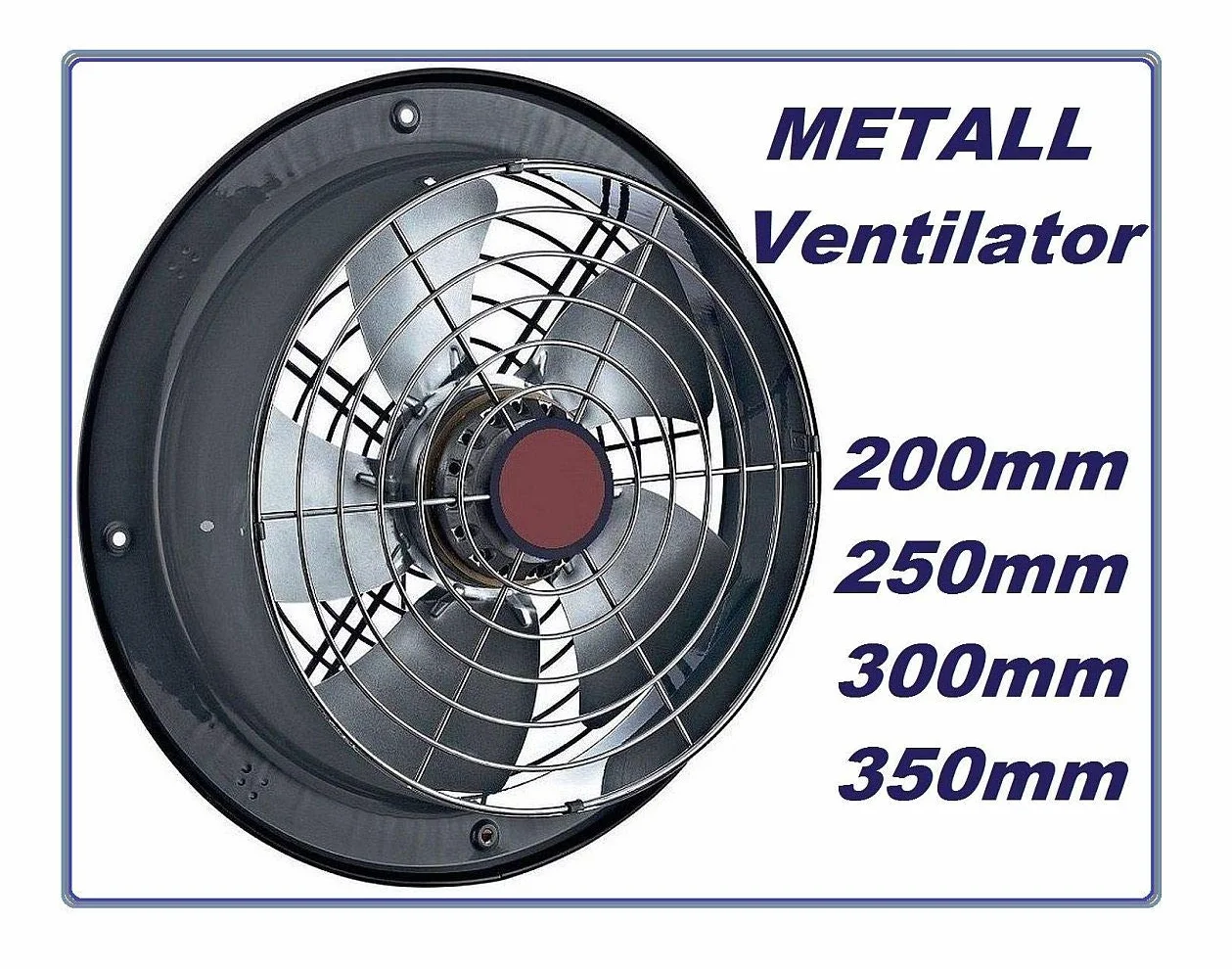 250mm Industrial Ventilador de pared Ventilación Ventiladores industriales extractores aspiracion mura pared extractore extractor Extractor Helicoidal 25 cm