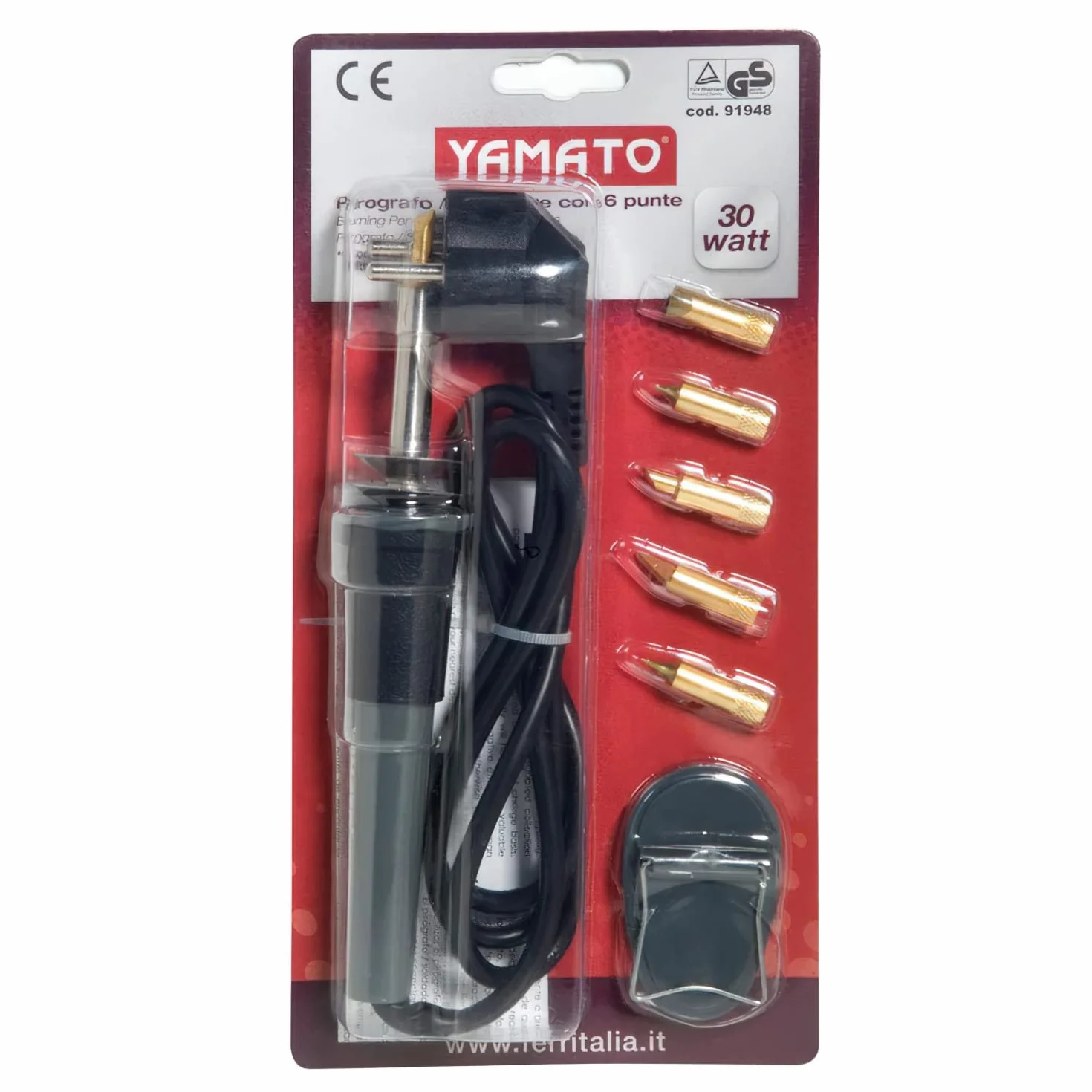 Soldador Yamato 30 W. con 6 Puntas (Grabador)