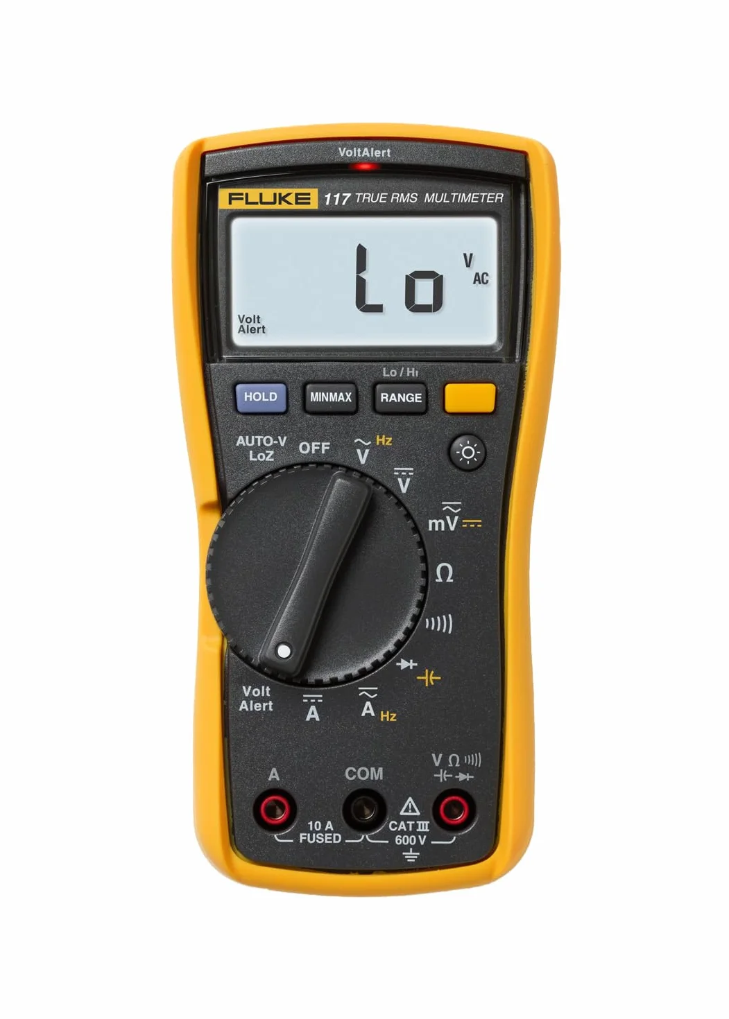 Multímetro digital para electricistas Fluke 117 con detector de voltaje sin contacto