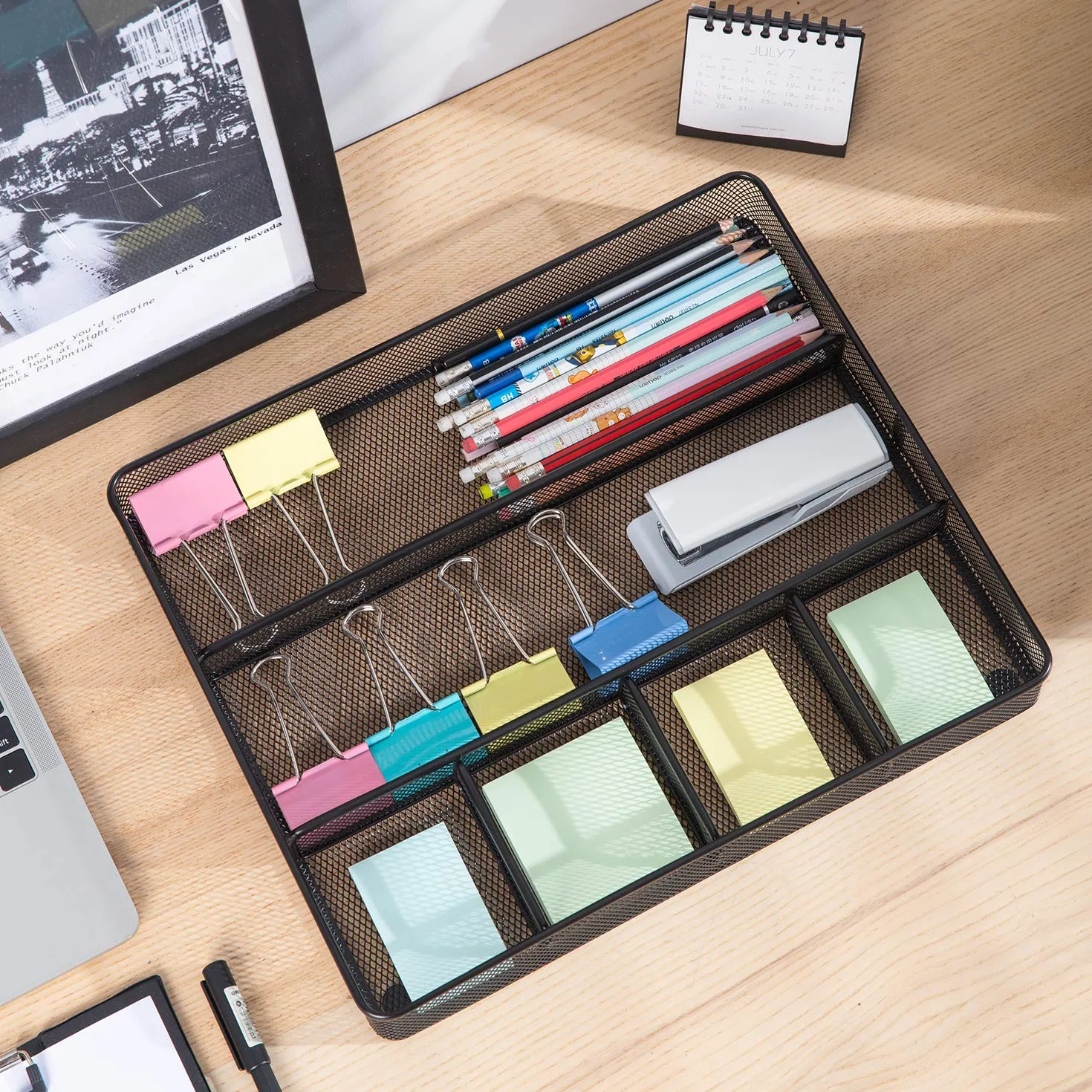 Amazon Basics Mesh Drawer Organizer Black