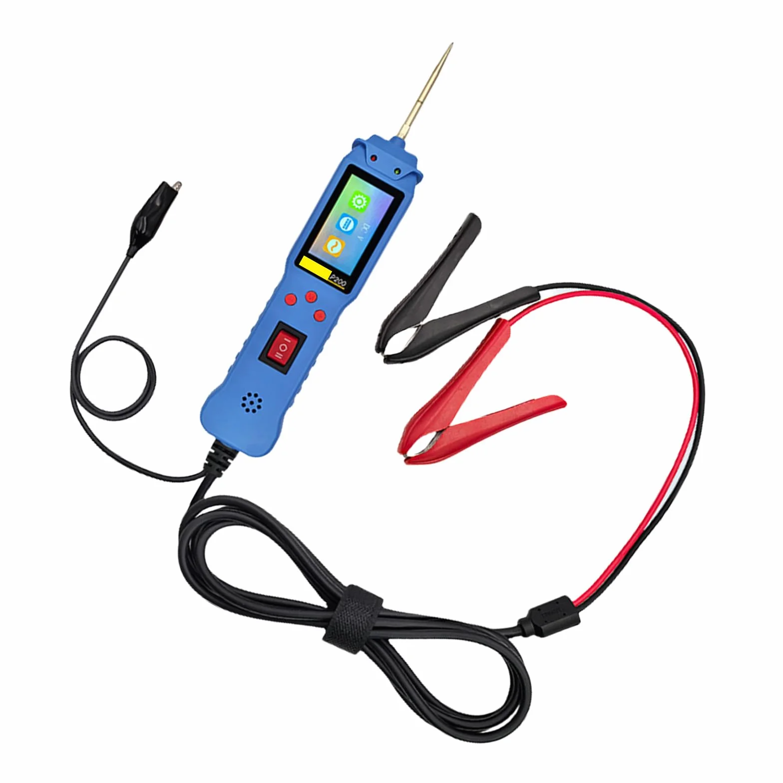 Probador Profesional De Circuitos Eléctricos Para Automóviles Prueba Continuidad Voltajes 12V/24V Circuitos Automotrices Con Cable 2M Continuidad Voltajes