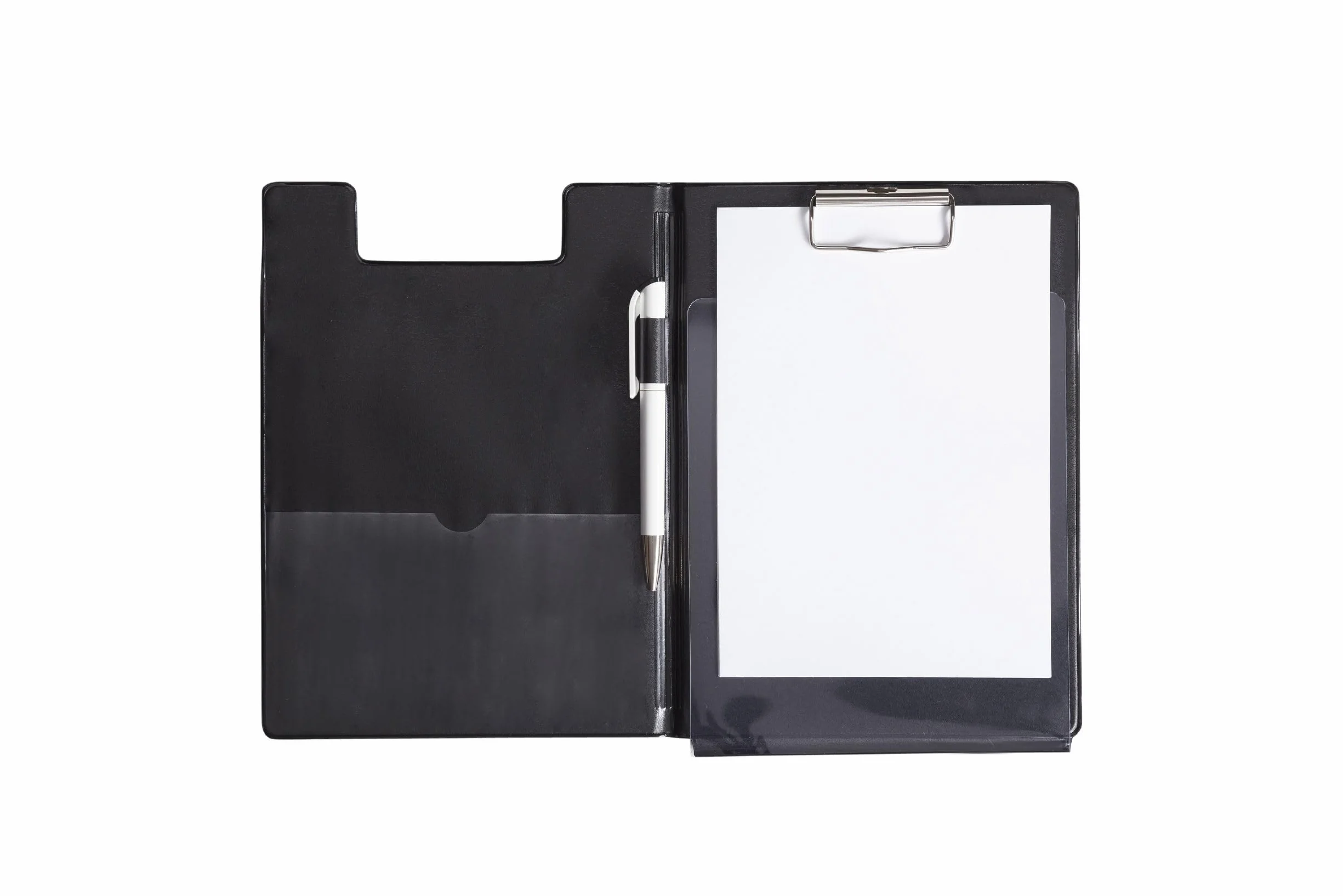 Maul Carpeta portapapeles con cubierta de aluminio y protección anticopia DIN A5 alto negro