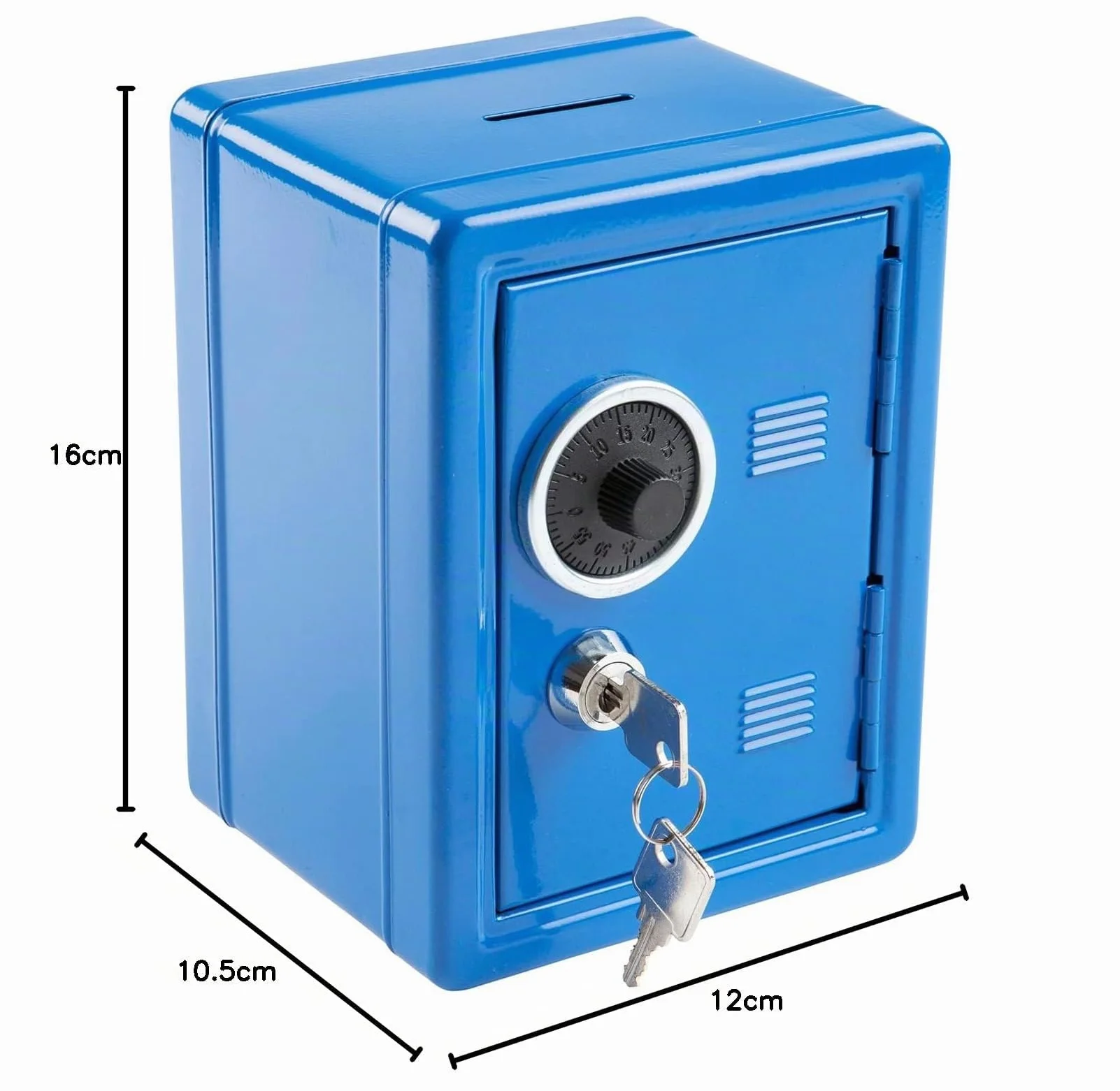 Idena Caja de ahorros 120 x 105 x 160 mm azul