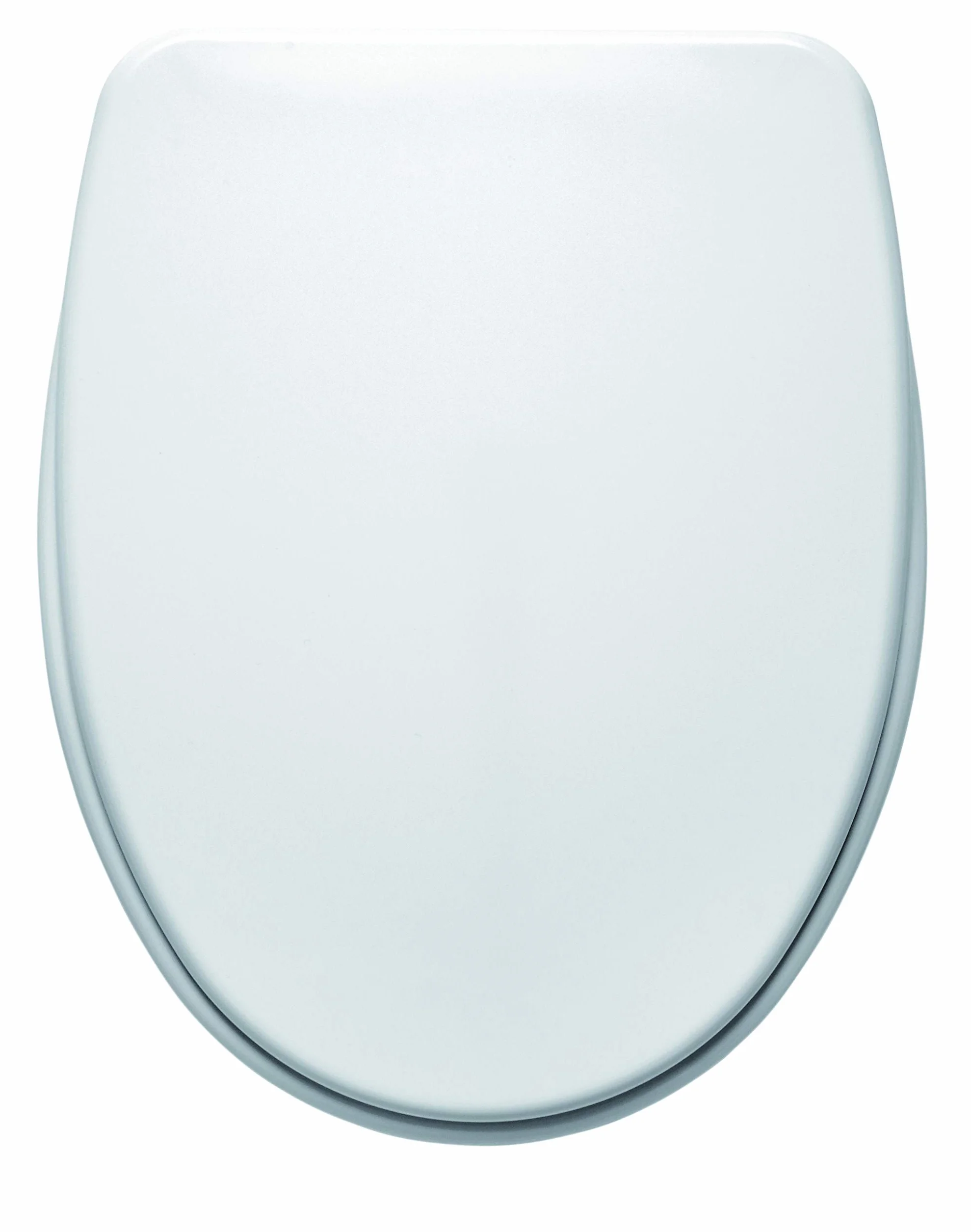 Gala Nila – Asiento Fijo para el Inodoro, Incluye Kit de Fijación y Bisagras de Acero Inoxidable, en Forma D, Color Blanco, Medidas 37.4 x 4.8 x 47.4 cm – Modelo G5138201