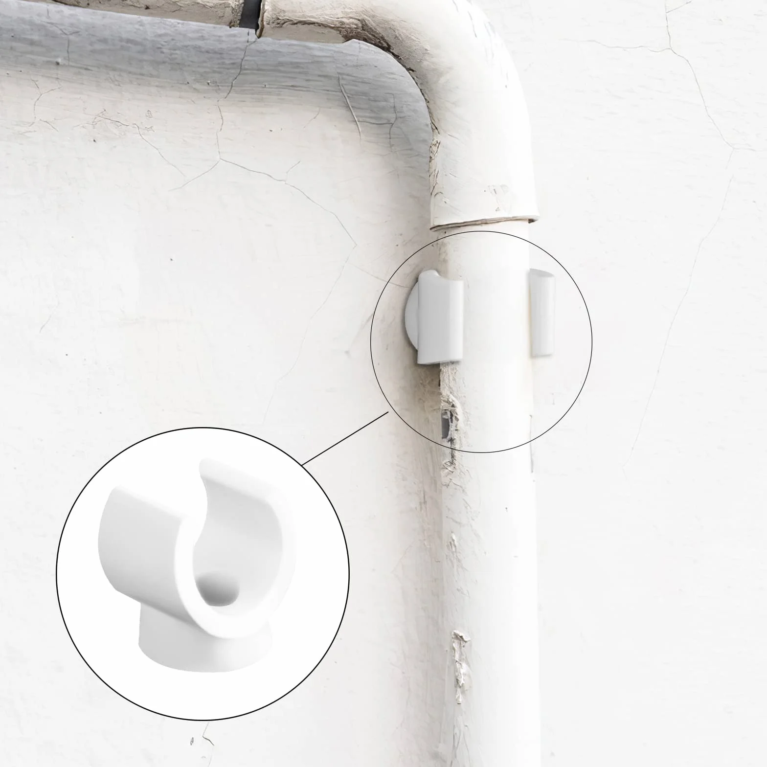 Abeillo Clips PEX de 1/2 pulgada para colgar tuberías, soporte de tubería de 16 mm, ganchos en U, abrazaderas para tuberías de agua, clips de abrazadera de tubo (20 piezas)