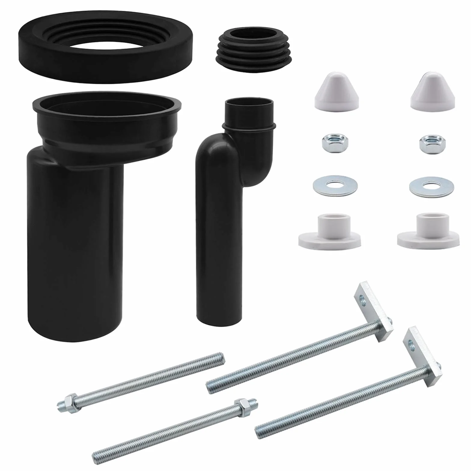 Kit de Conexión para WC Suspendido – Compatible con Geberit 405.116.00.1, Kit de Conexión para WC, con Material de Fijación, Tubo de Conexión para WC.