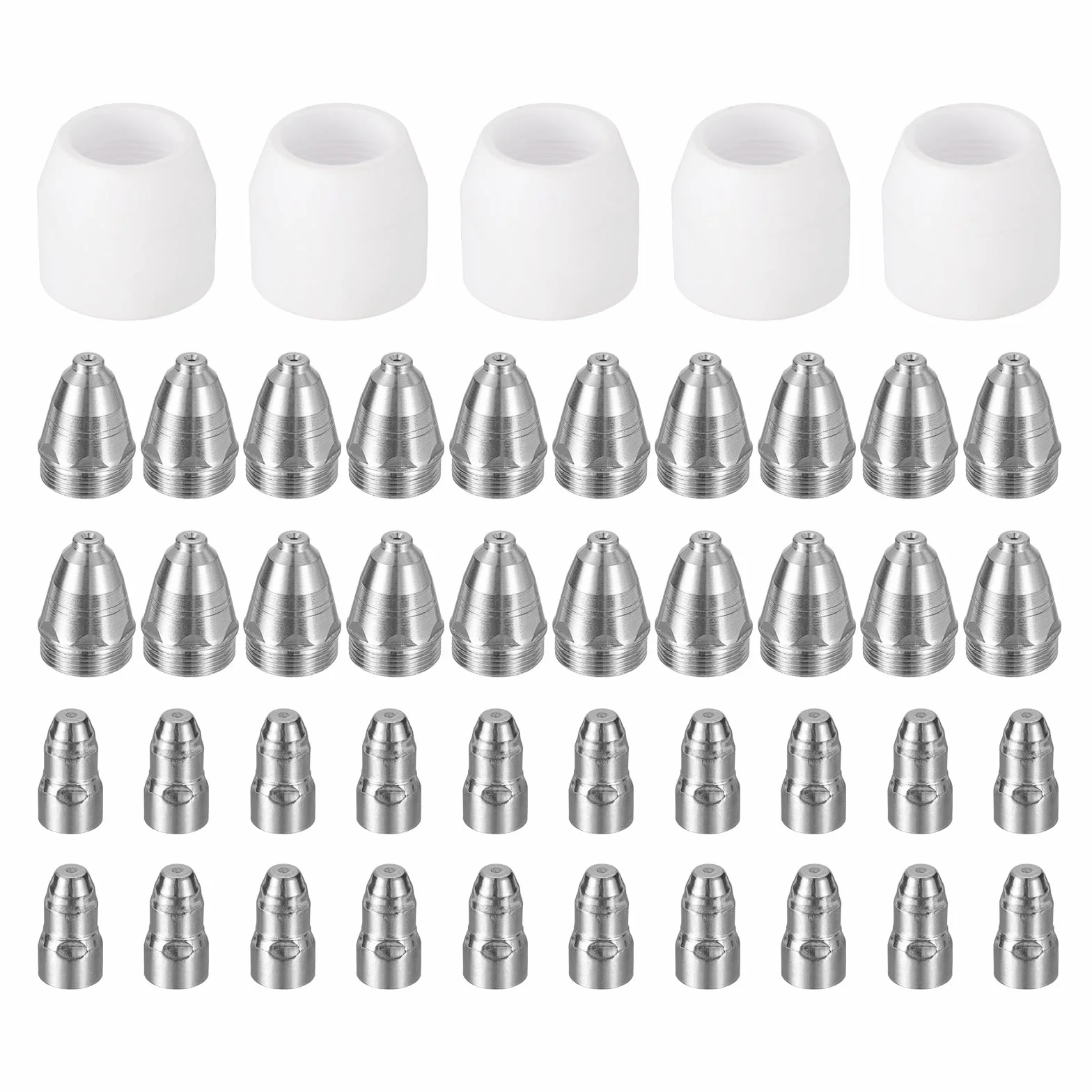 QUARKZMAN 45 Piezas Kit De Consumibles Para Cortador De Plasma P80 Incluye Boquillas Electrodos Y Tazas De Protección Con Punta De Boquilla De 1.5 Mm