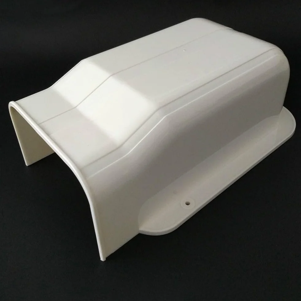 Carcasa decorativa PVC blanco para aire acondicionado central 100x65 mm 3 unidades