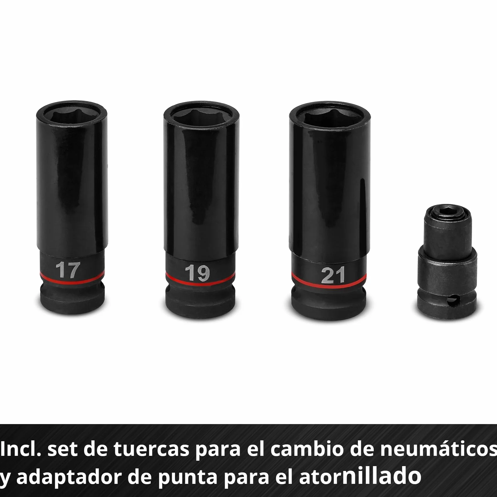 Einhell Professional Atornillador de impacto con batería IMPAXXO 18/450 Power X-Change (18 V, 450 Nm, 3 niveles de potencia, sin escobillas, recepción de 1/2", incl. set de tuercas, sin batería)