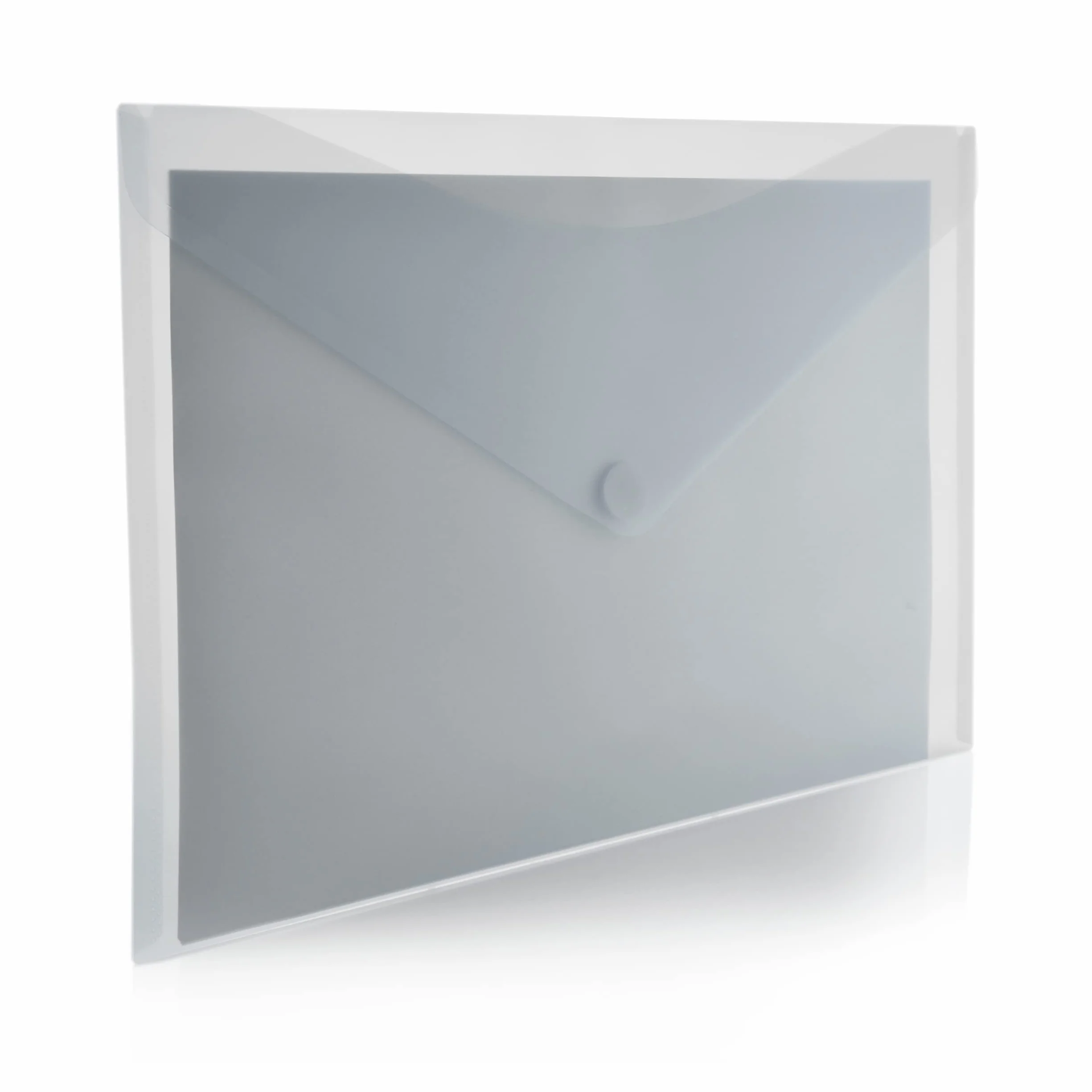 Carpetas Sobre con Cierre de V-lock A2 43.5 x 61 cm Cristal Transparente Soft Touch Pack 5