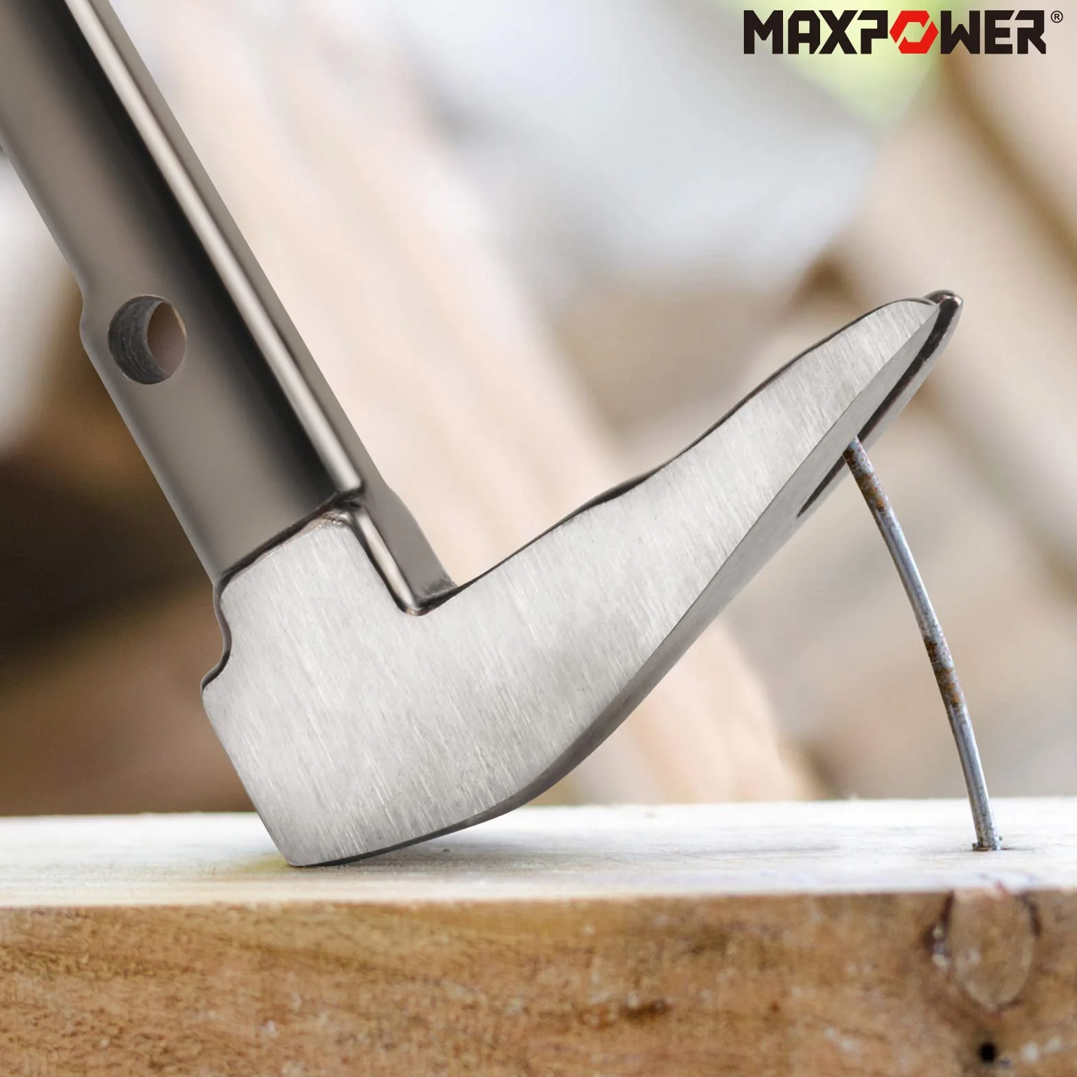 MAXPOWER Palanca para Quitar Clavos, Pie de Cabra, Set de 2 Piezas, 210mm y 300mm