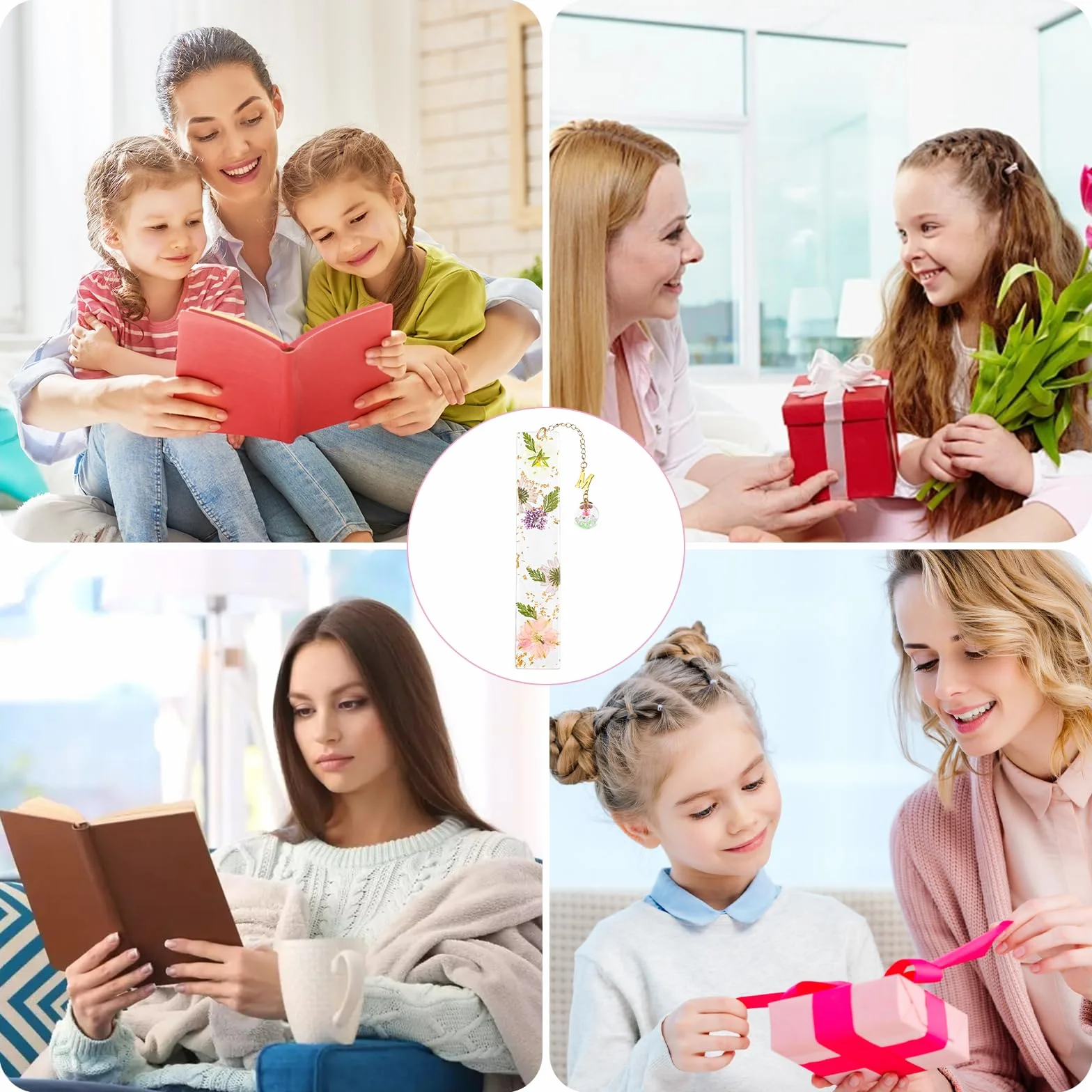 Marcapaginas Originales Regalos Personalizados Iniciales M para Profesora Mujer Marcador Libros
