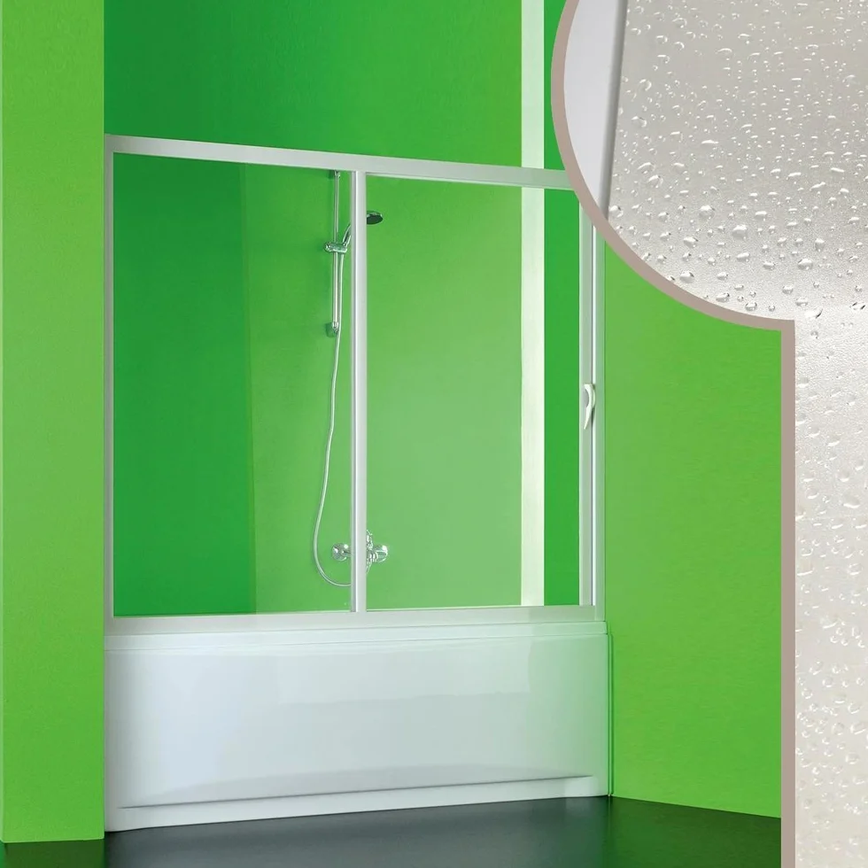 Forte Puerta de Ducha de Bañera 170 CM en Acrílico Mod. Plutone con Apertura Lateral