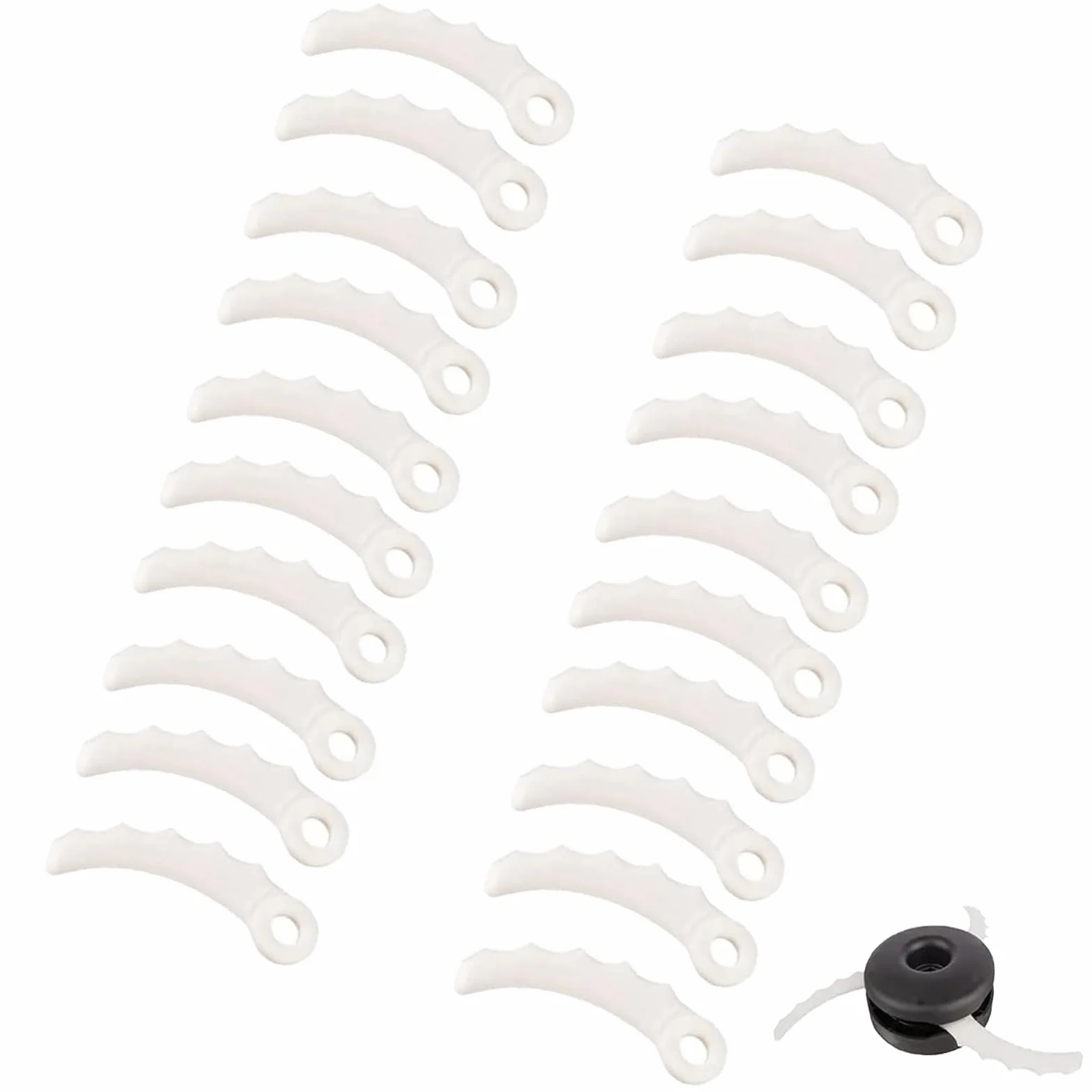 20 cuchillas de repuesto de plástico para cuchillas Makita 198426-9 198383-1 DUR368AZ DUR369AZ DUR368LZ