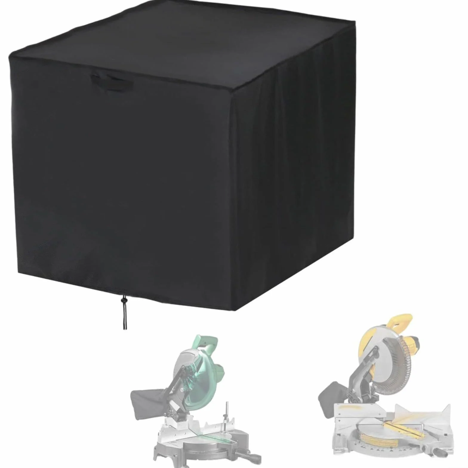 Funda protectora Oxford para sierra ingletadora impermeable 71 x 61 x 71 pulgadas negra